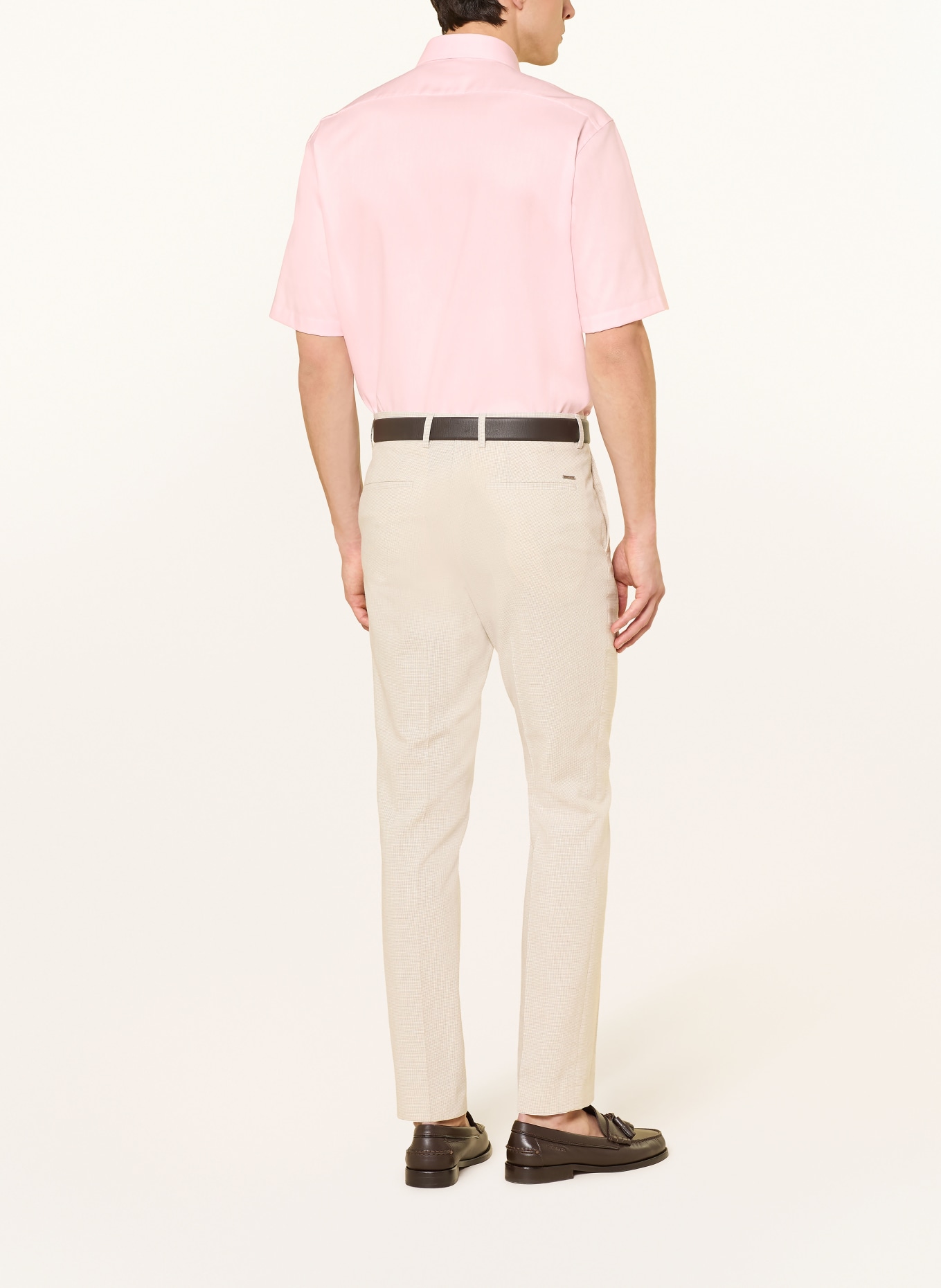 OLYMP Koszula z krótkim rękawem Luxor o kroju comfort fit: JASNORÓŻOWY