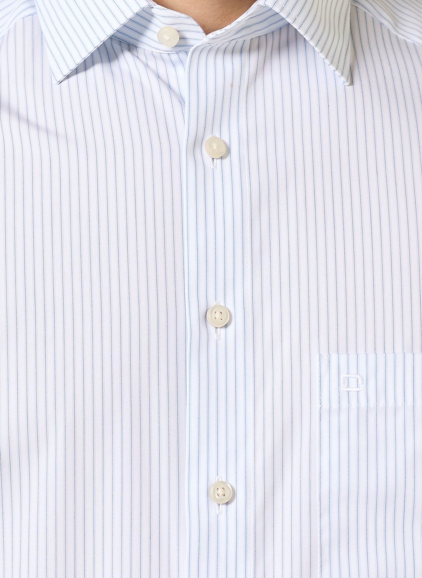 OLYMP Koszula z krótkim rękawem Luxor o kroju comfort fit: BIAŁY / JASNONIEBIESKI