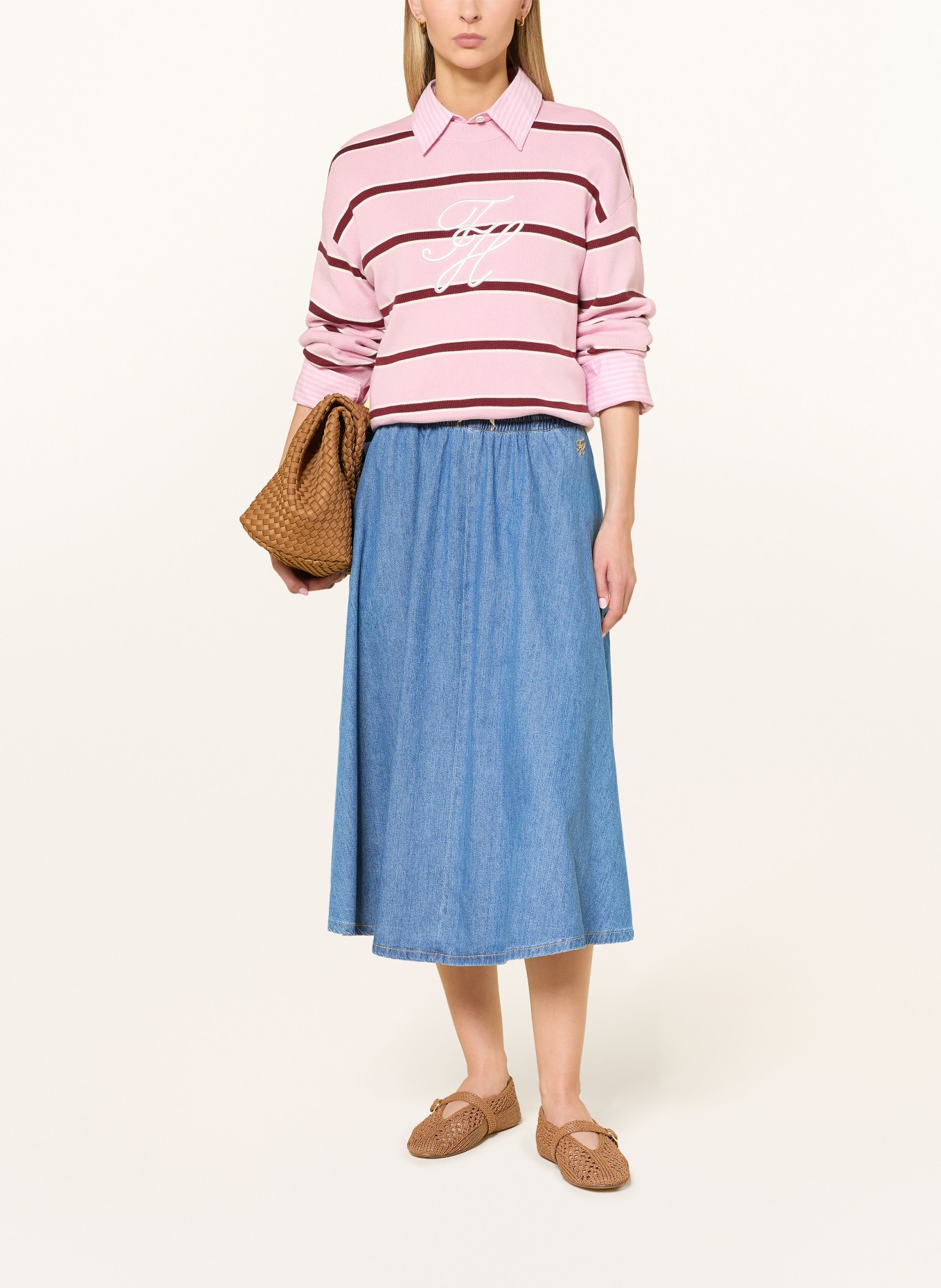 TOMMY HILFIGER Jeansrock: BLAU