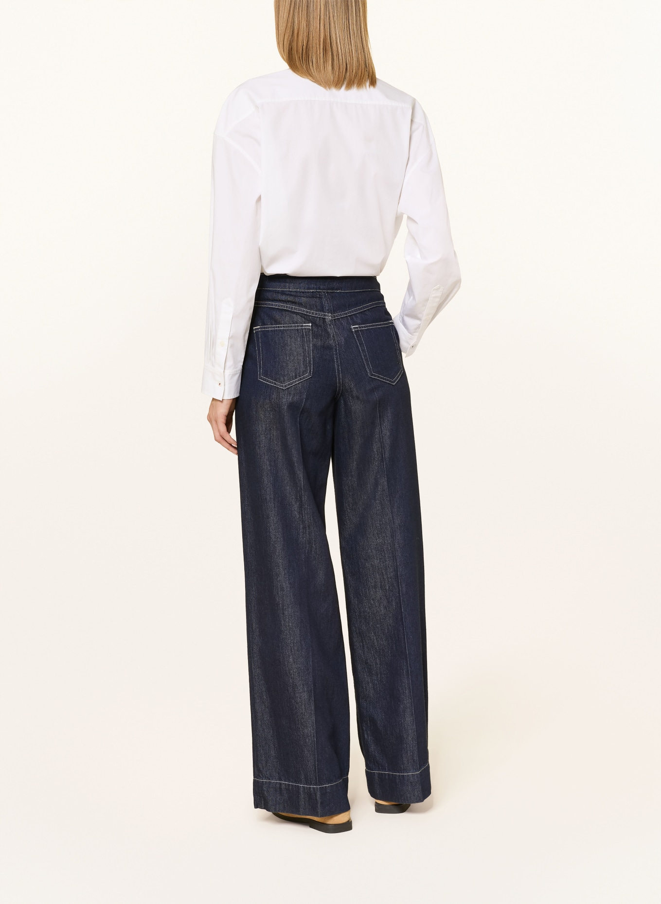 TOMMY HILFIGER Skjortebluse: HVID