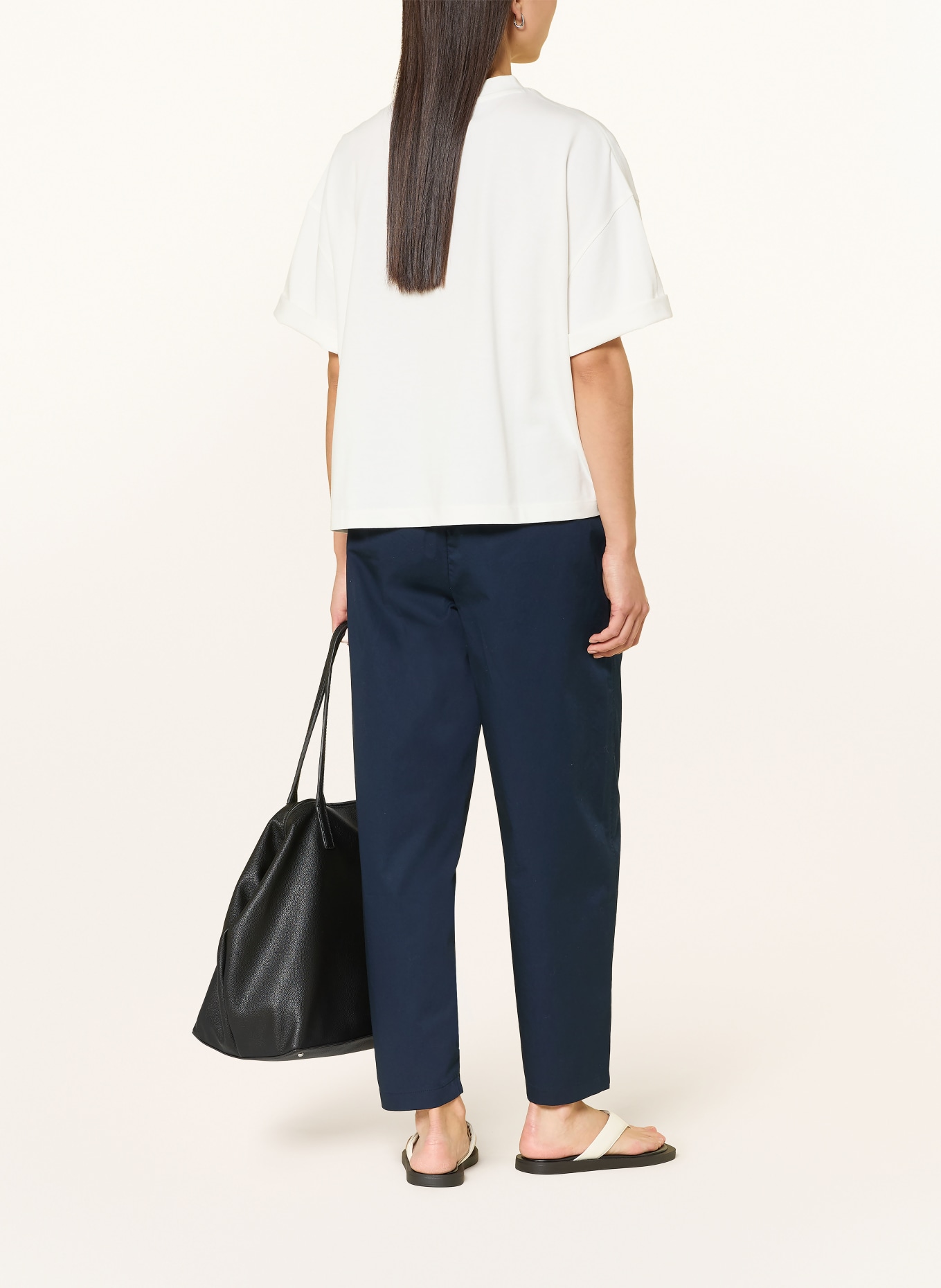 TOMMY HILFIGER 7/8 pants: DARK BLUE