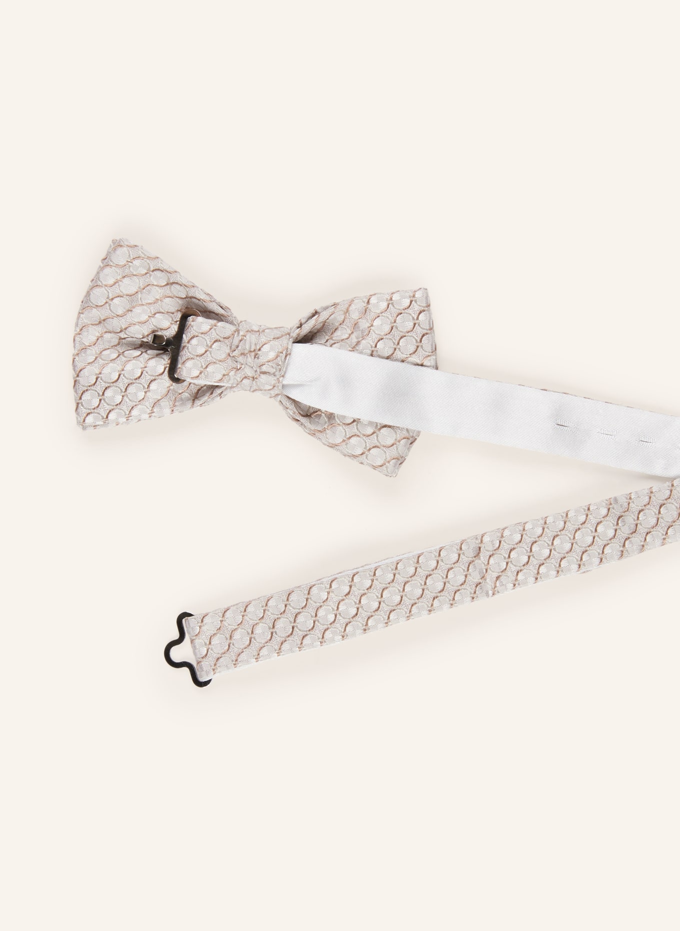 Sterlington Set: Fliege und Einstecktuch: BEIGE / HELLBRAUN
