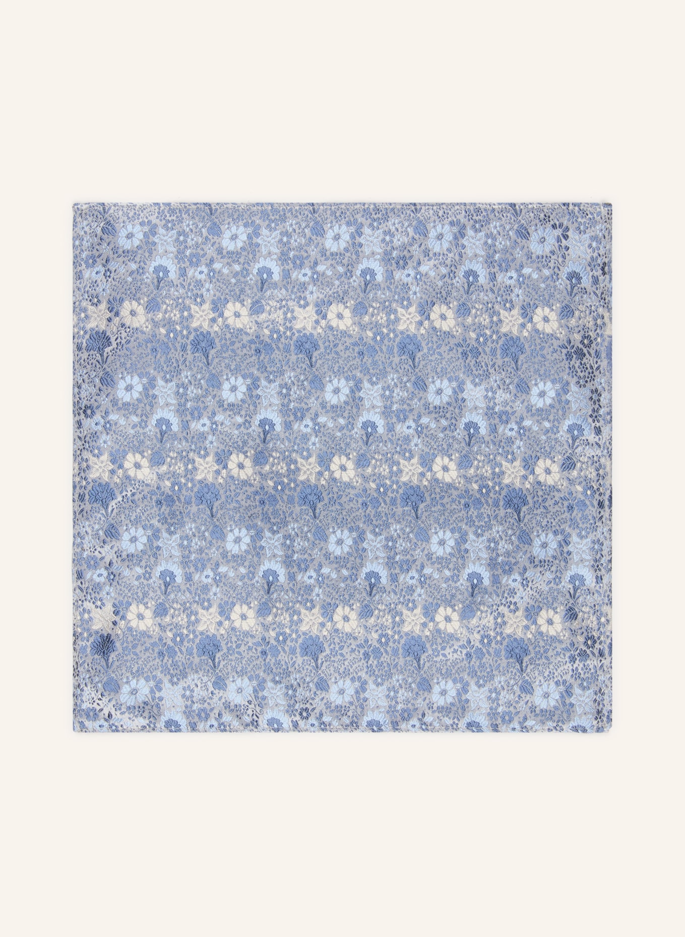 Sterlington Set: Krawatte und Einstecktuch: BLAU / GRAU