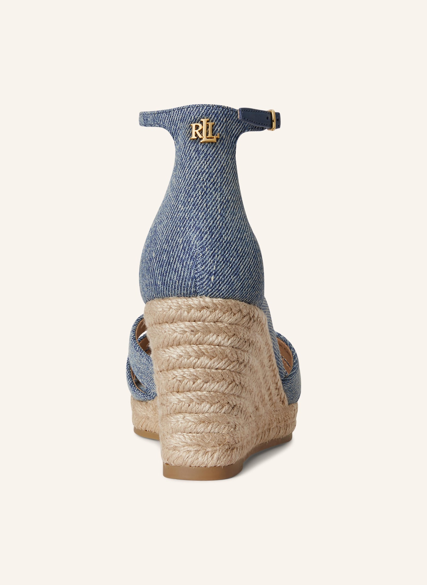 LAUREN RALPH LAUREN Klapki NELLIE: JASNONIEBIESKI