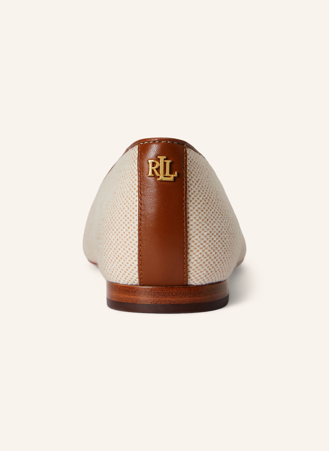 LAUREN RALPH LAUREN Baleriny LONDYN: JASNOBRĄZOWY / BRĄZOWY