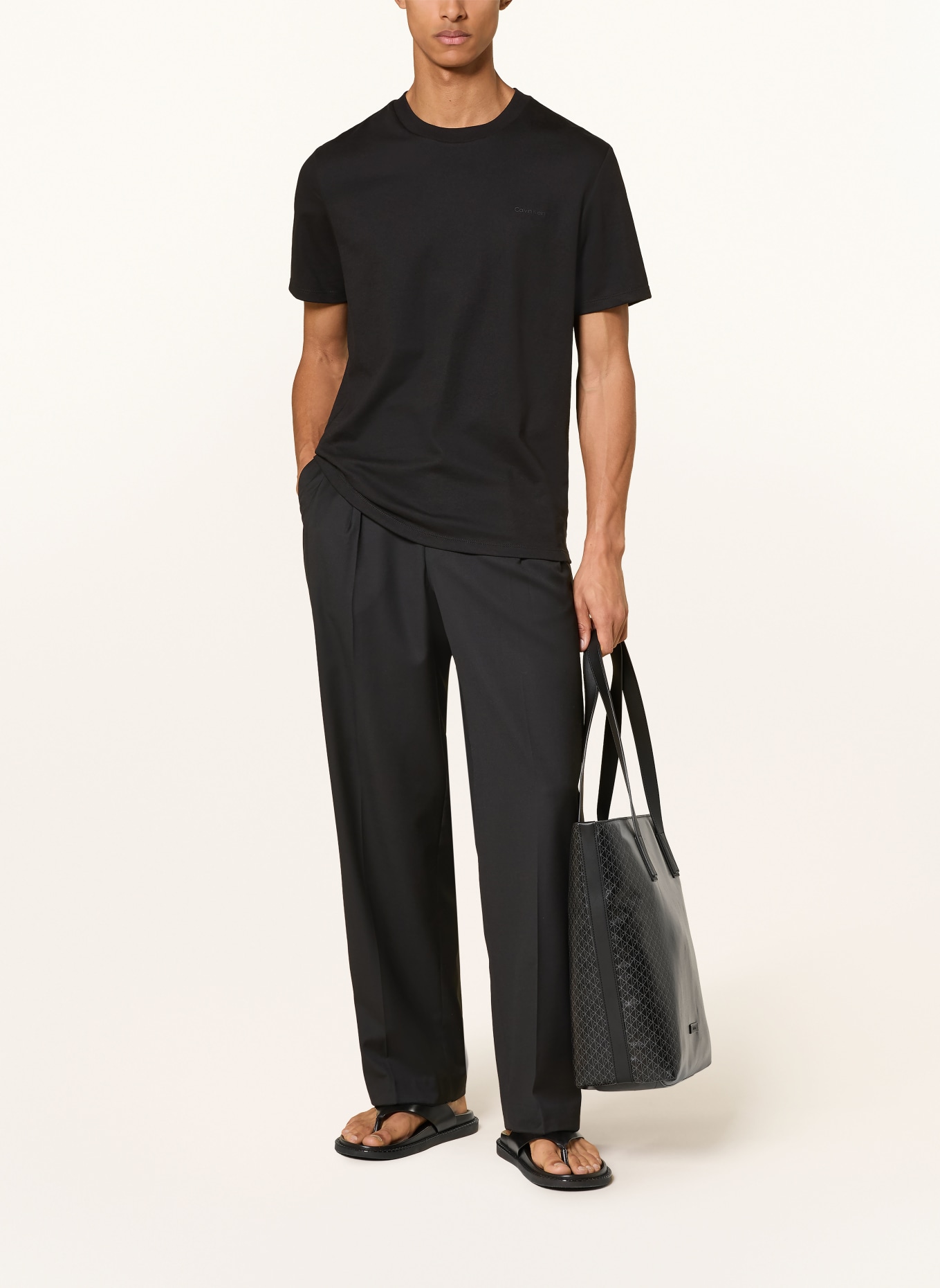 Calvin Klein Tričko: ČERNÁ