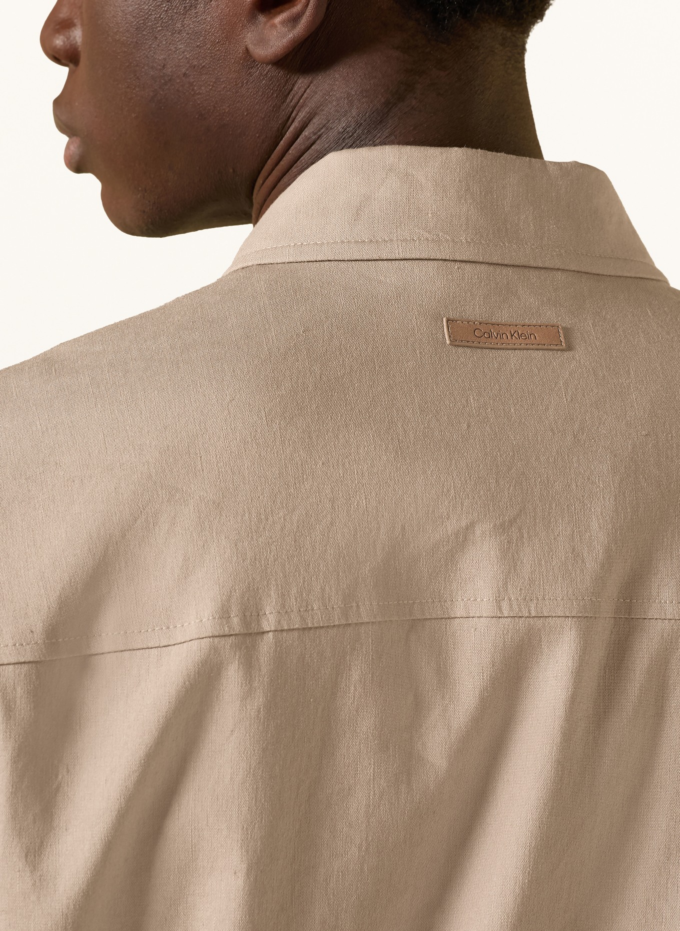 Calvin Klein Jacke mit Leinen: GRAU