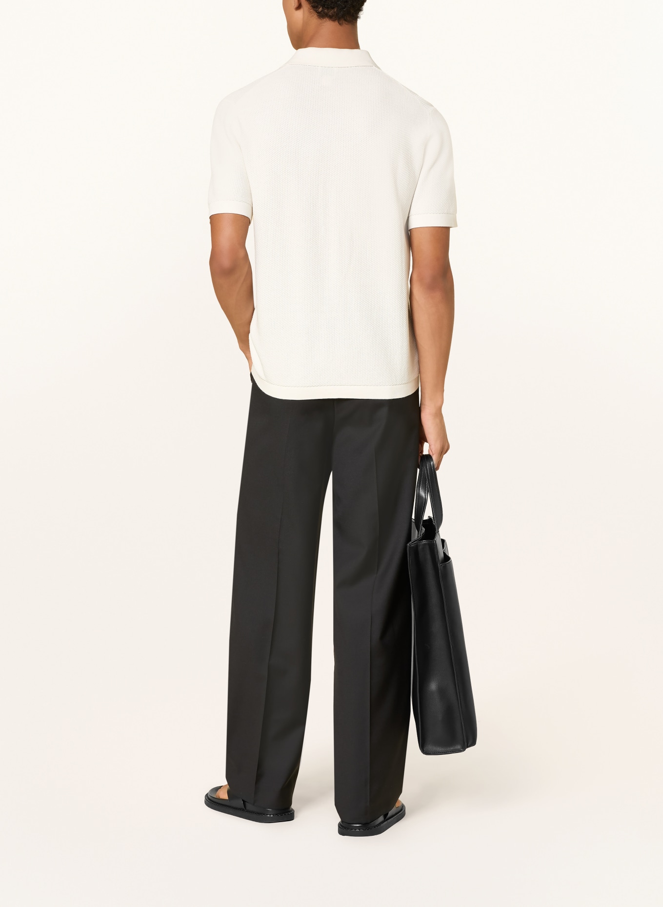 Calvin Klein Piqué-poloshirt: CRÈME