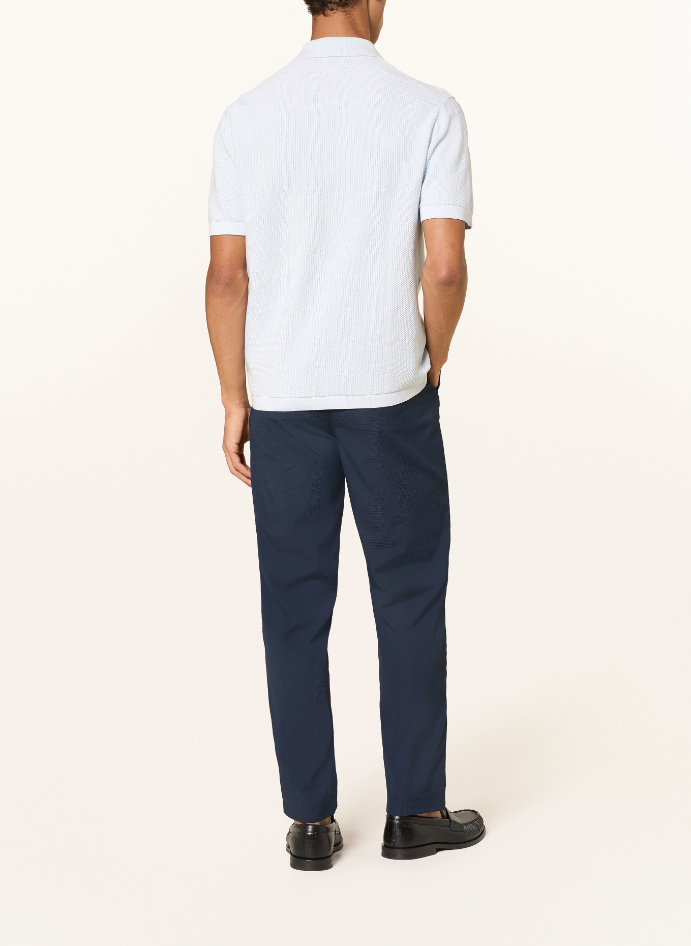 Calvin Klein Piqué-poloshirt: LICHTBLAUW