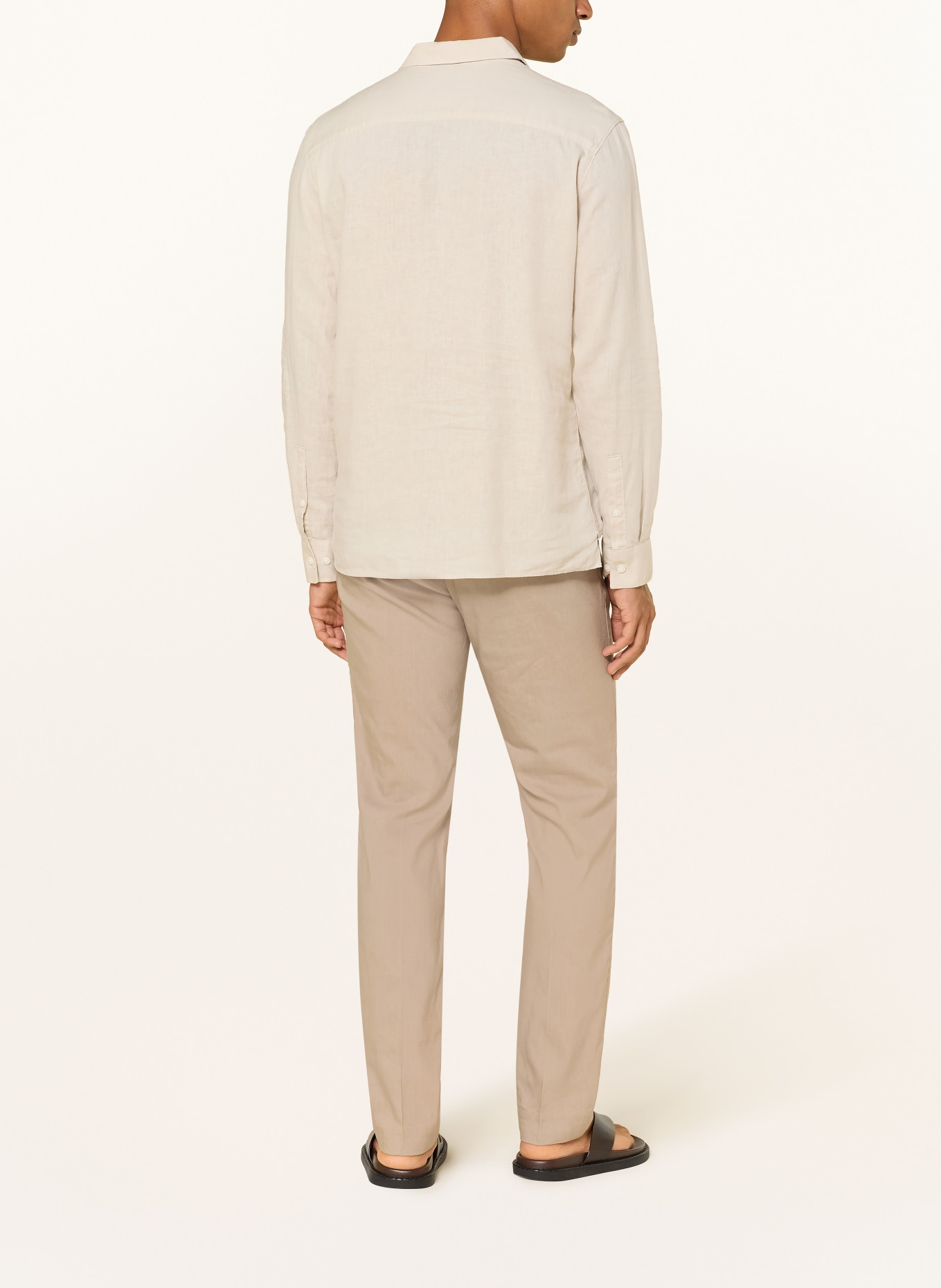 Calvin Klein Chino Slim Fit mit Leinen: BEIGE