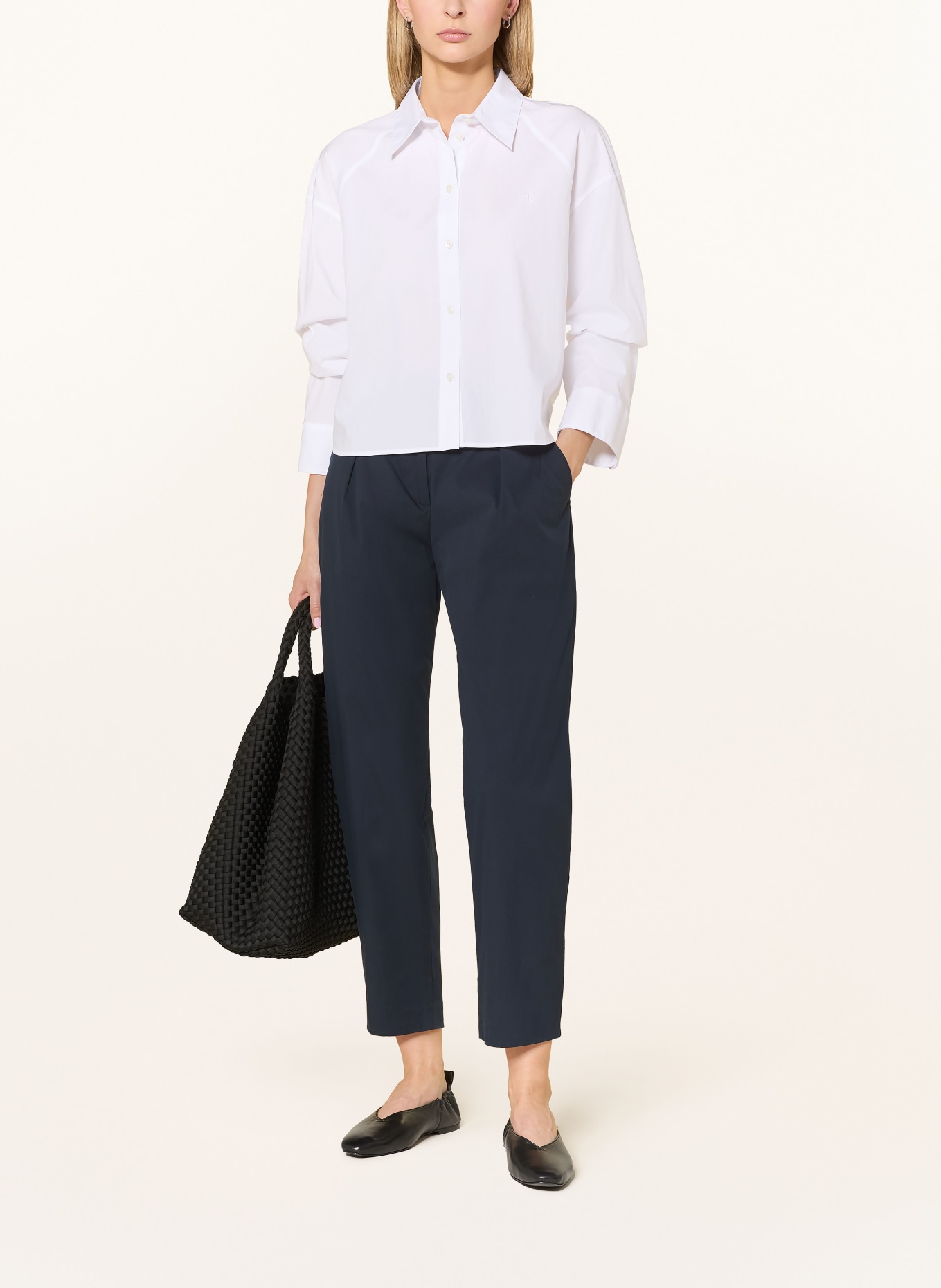 BRAX 7/8 kalhoty MEGAN: TMAVĚ MODRÁ