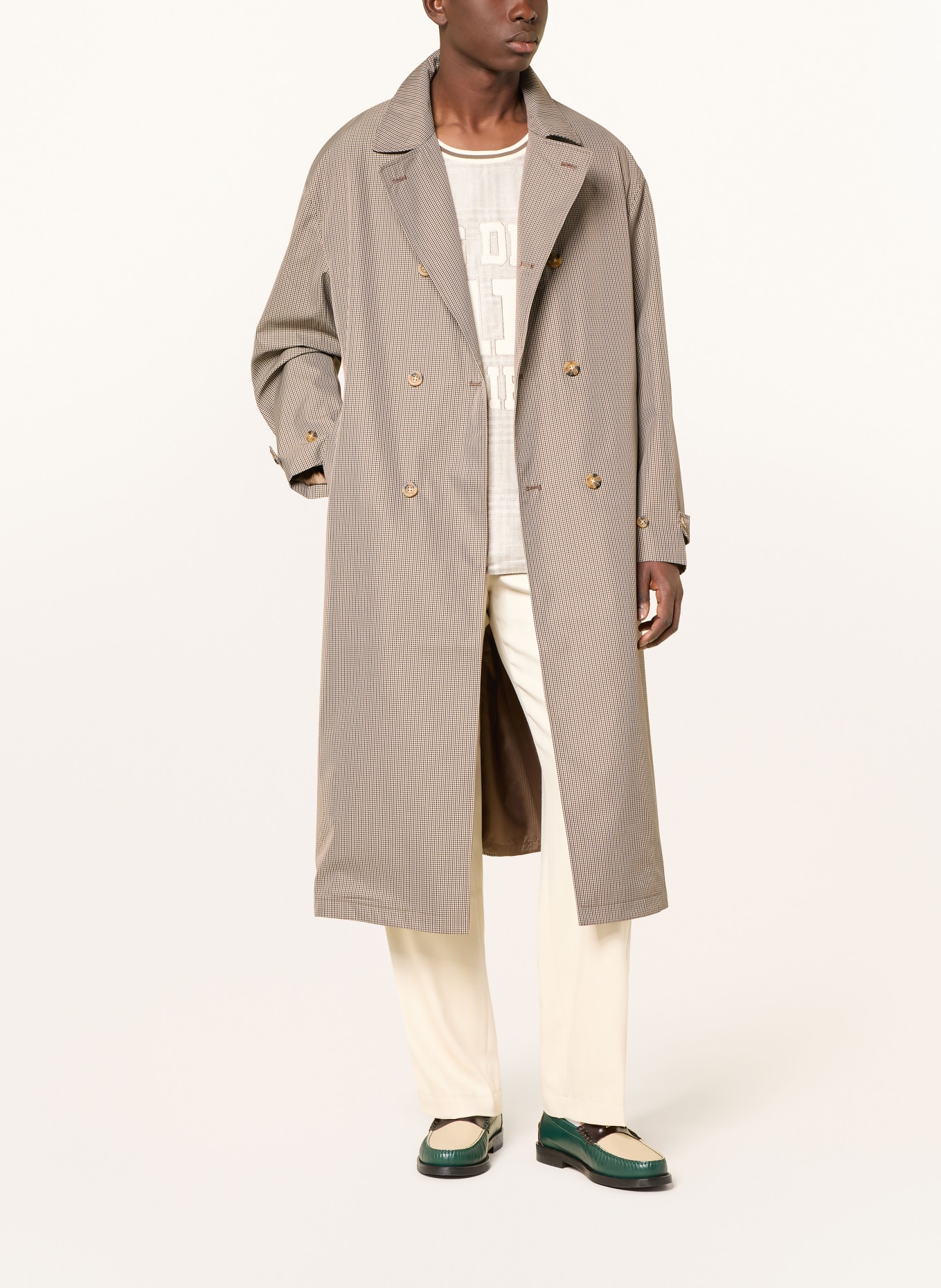 LES DEUX Trench coat: TAUPE / BEIGE / BLACK