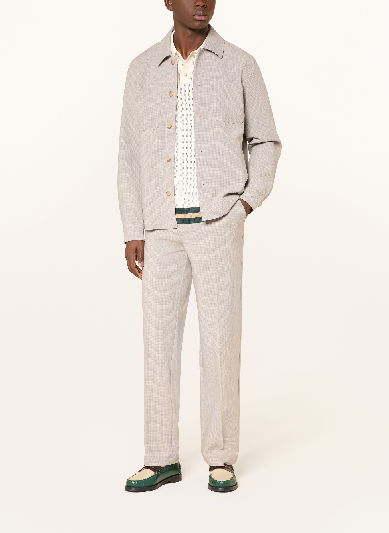 LES DEUX Pantalon coupe classique: GRIS