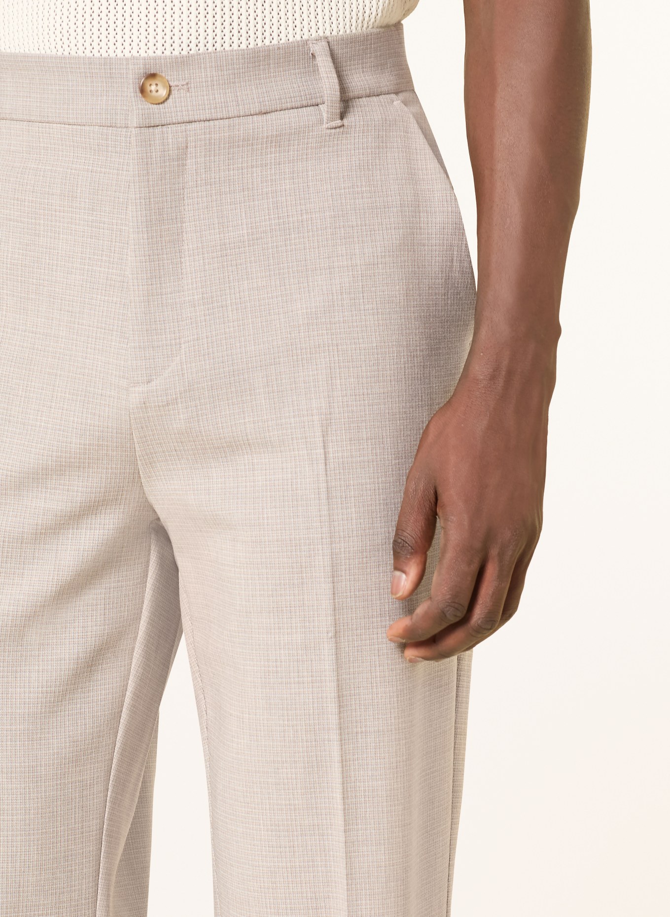 LES DEUX Pantalon coupe classique: GRIS