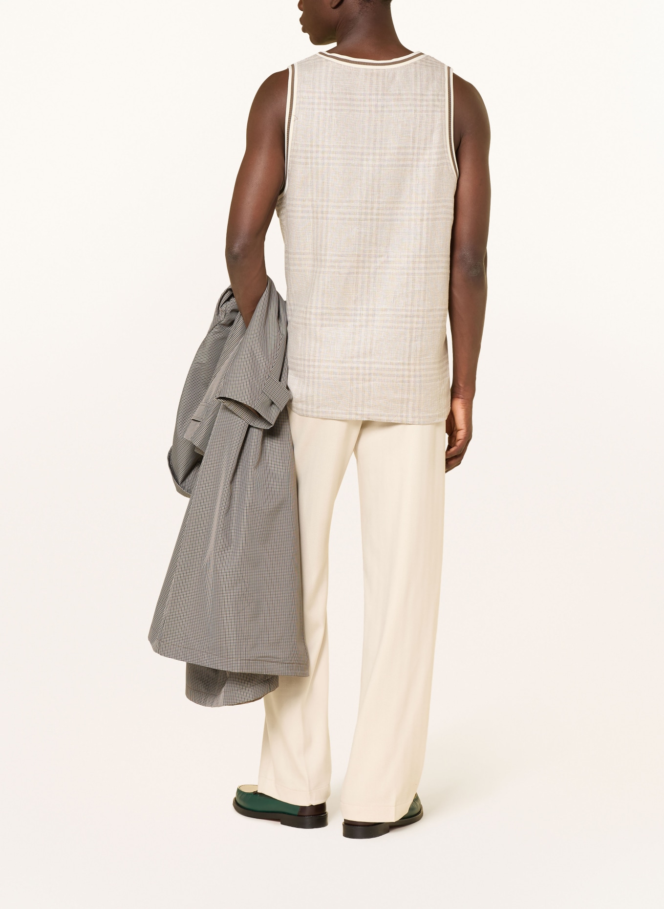 LES DEUX Pantalon chino coupe classique: MARRON CLAIR
