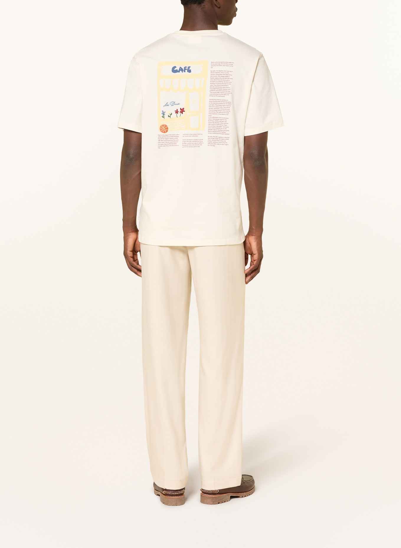 LES DEUX T-shirt CAFÉ: ECRU