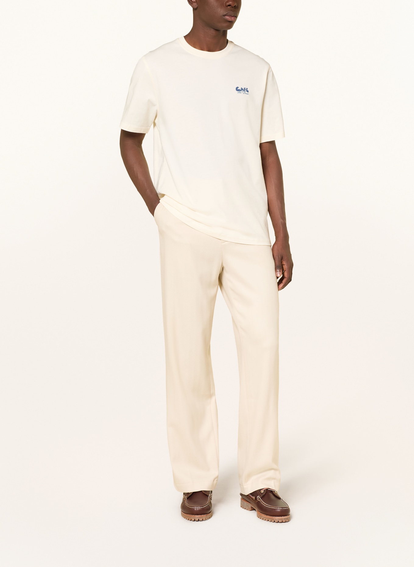 LES DEUX T-shirt CAFÉ: ECRU