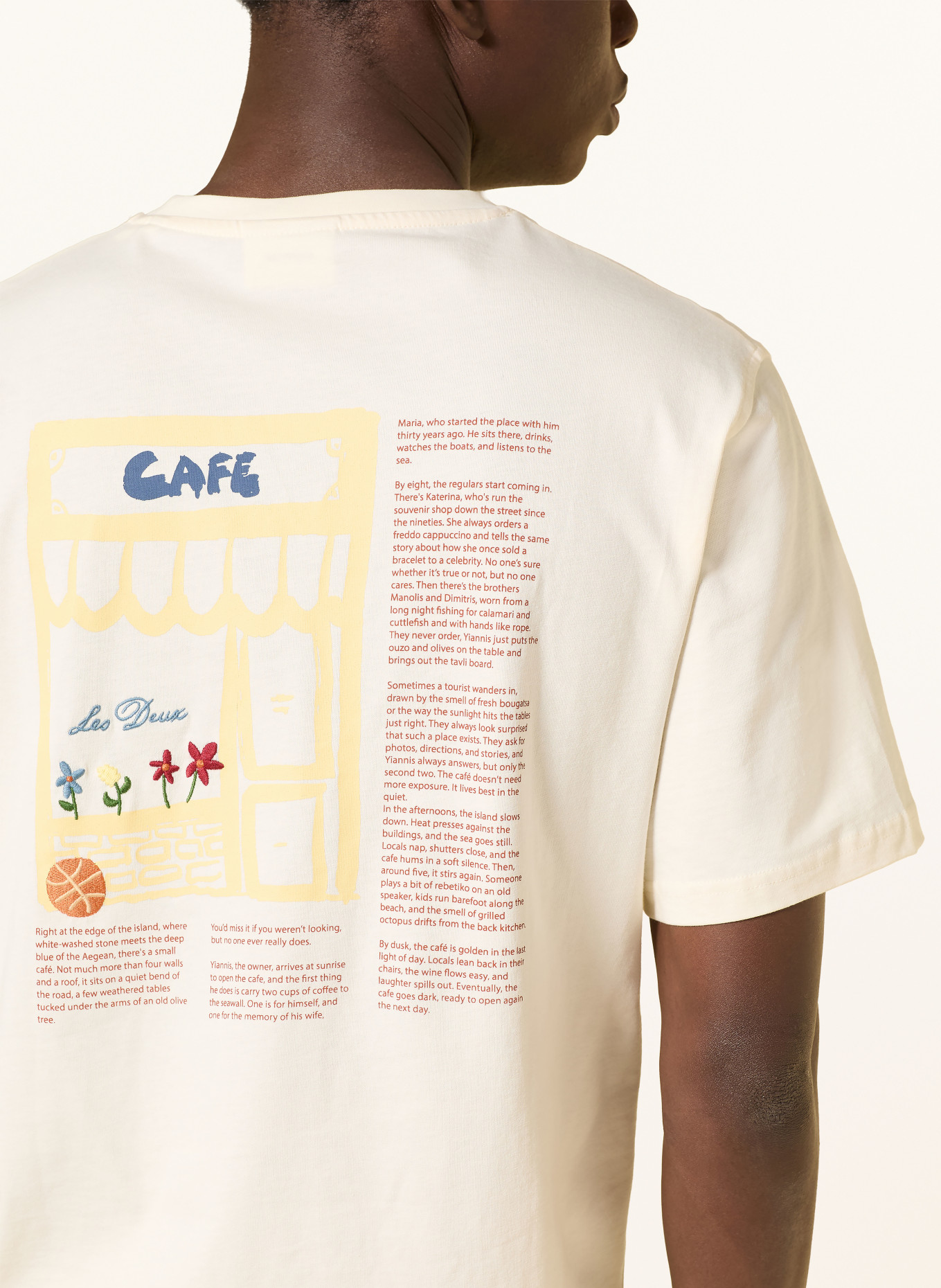 LES DEUX T-shirt CAFÉ: ECRU