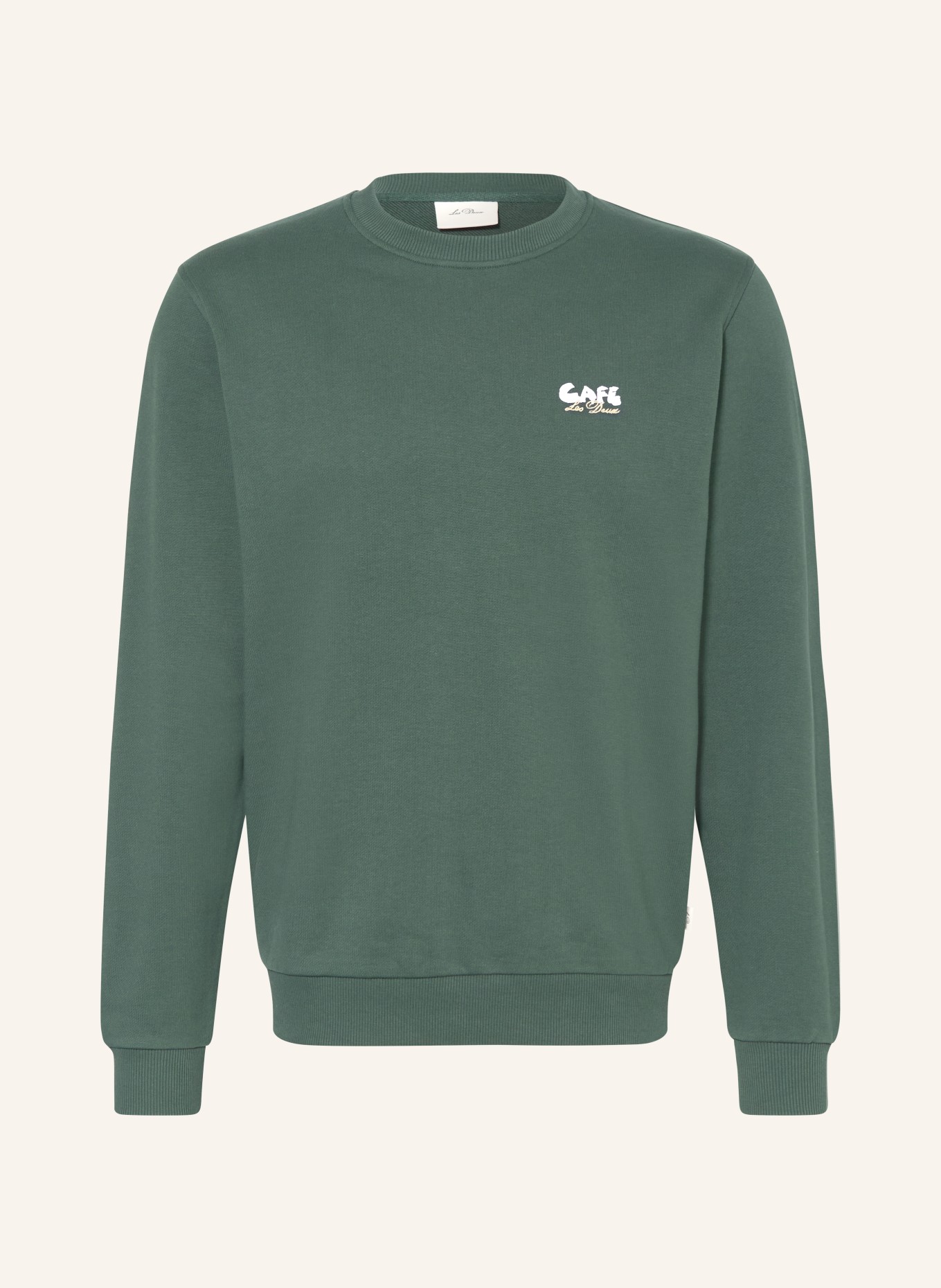 LES DEUX Sweatshirt CAFÉ: DUNKELGRÜN