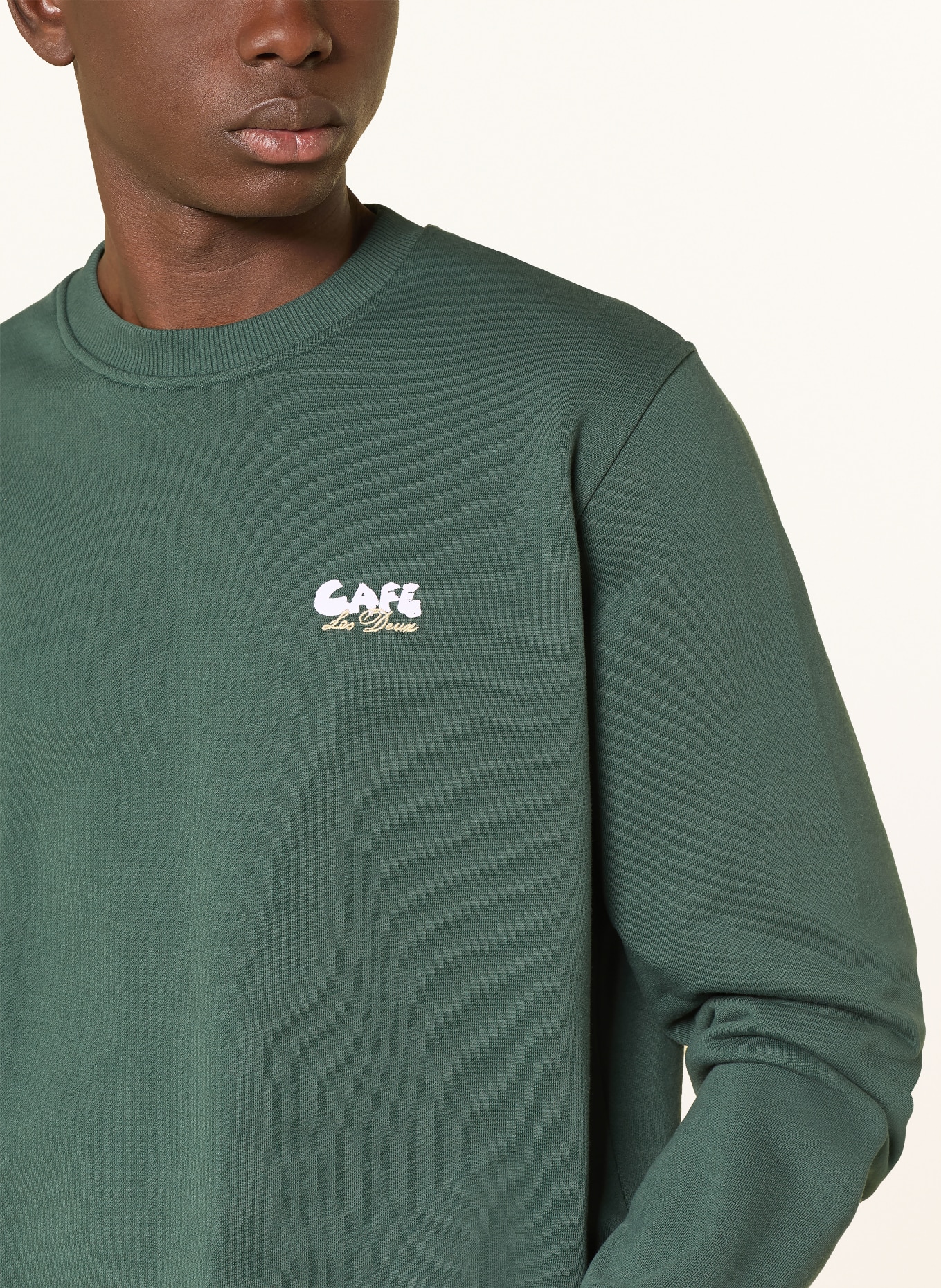 LES DEUX Sweatshirt CAFÉ: DUNKELGRÜN