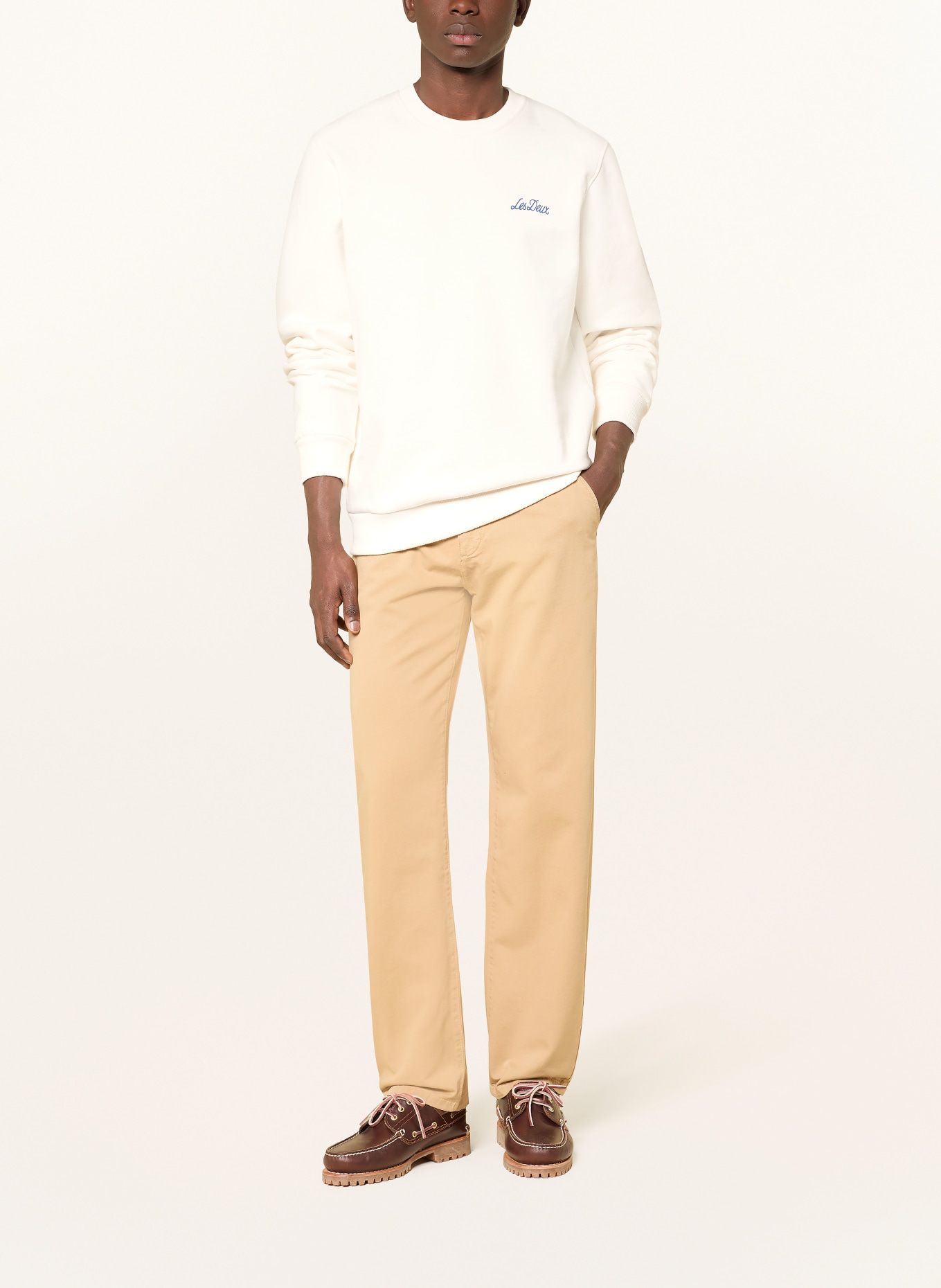 LES DEUX Sweatshirt BOUQUET: ECRU / PINK / GRÜN