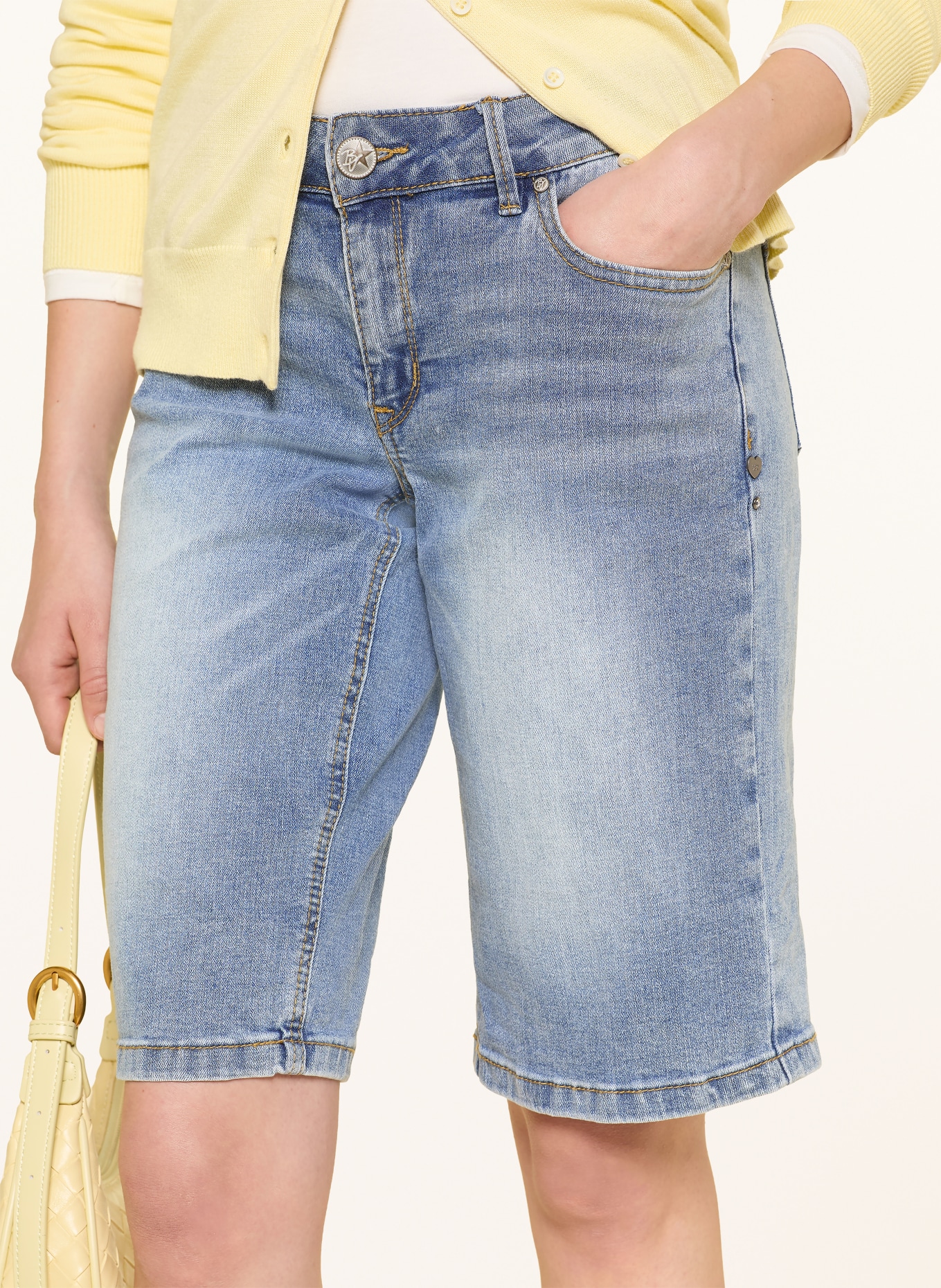 Buena Vista Jeansshort ITALY: 8162 light stone