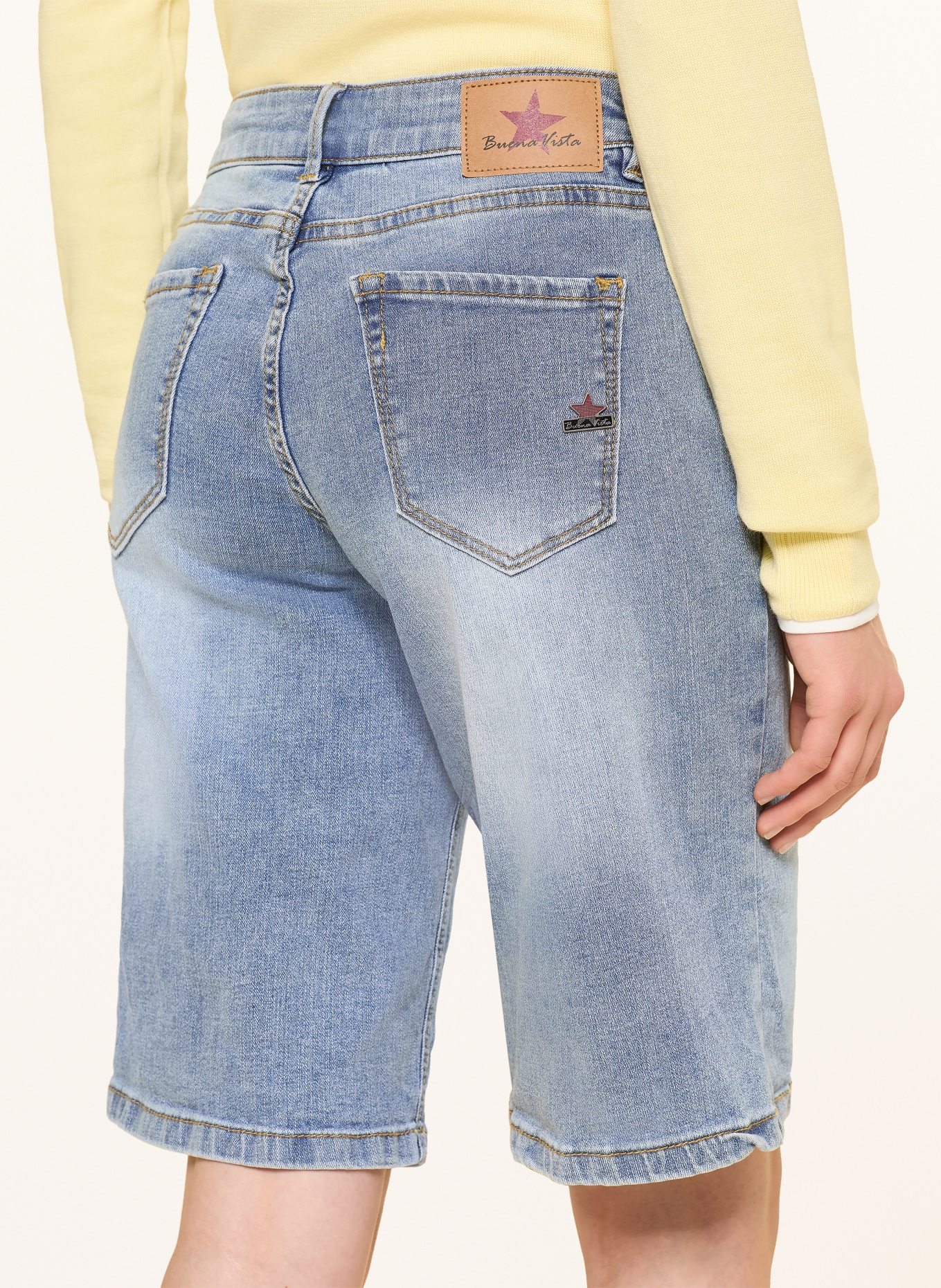 Buena Vista Jeansshort ITALY: 8162 light stone