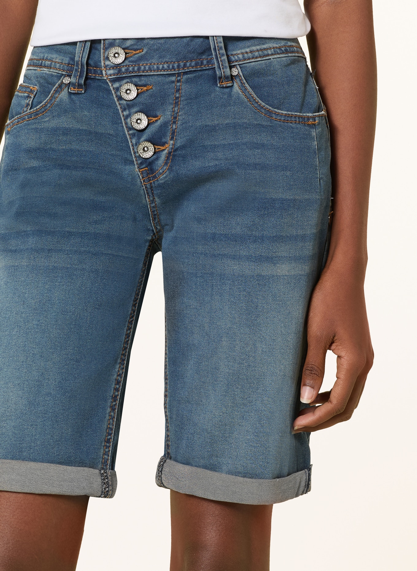 Buena Vista Džínové bermudy: 4452 dark stone