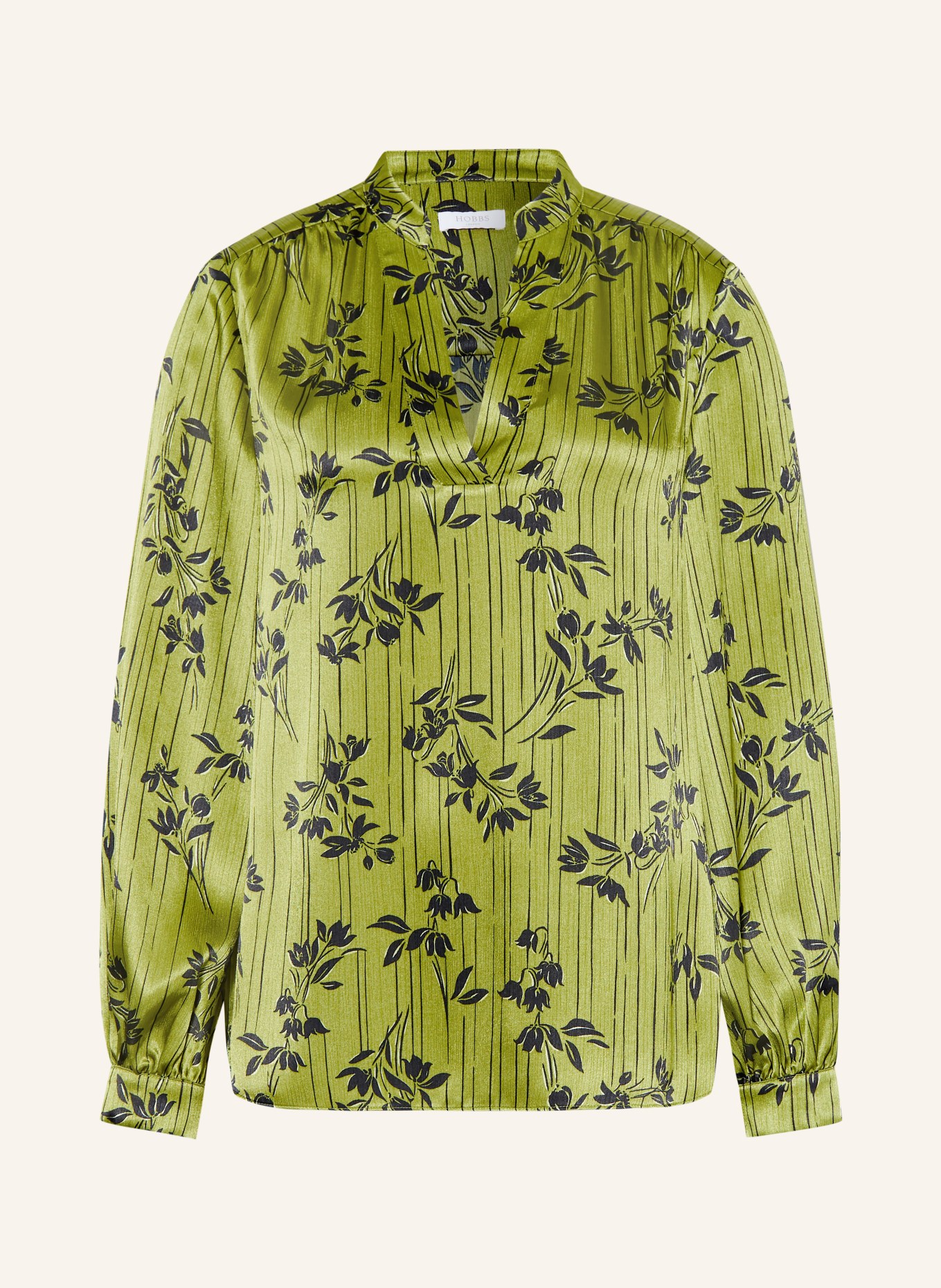 HOBBS Blusenshirt FARA: GRÜN / SCHWARZ