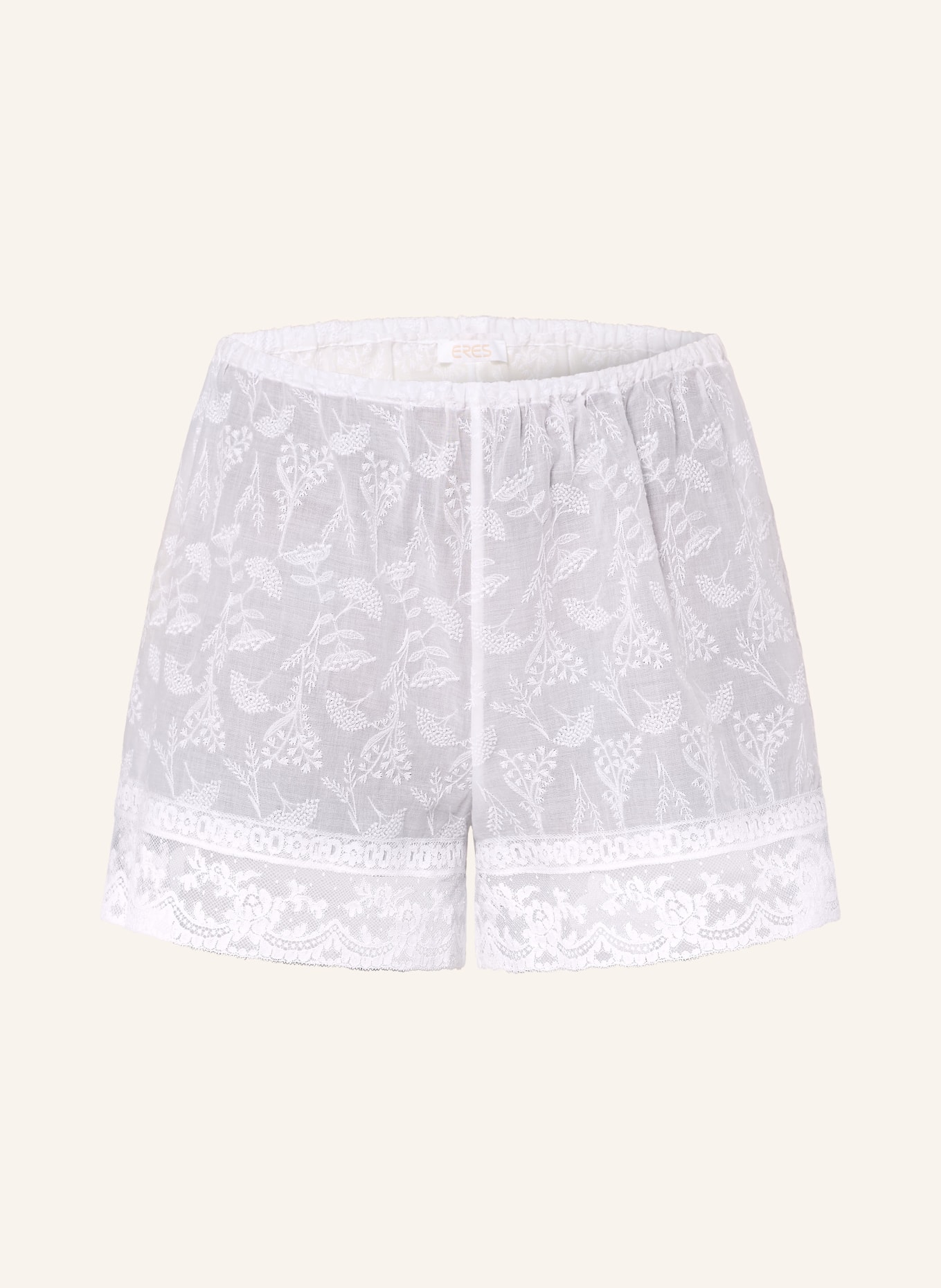 ERES Schlafshorts FLORALIE: WEISS
