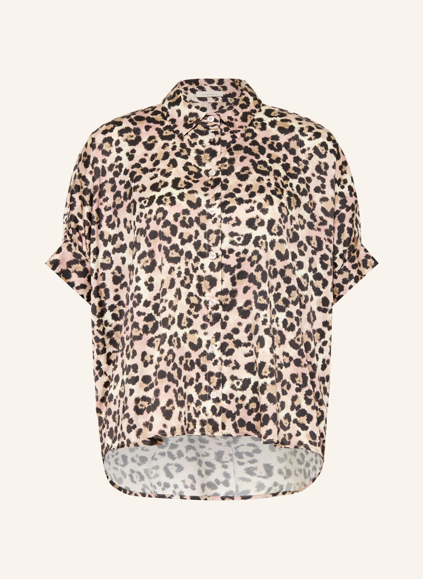 lilienfels Satin blouse: BEIGE / BLACK