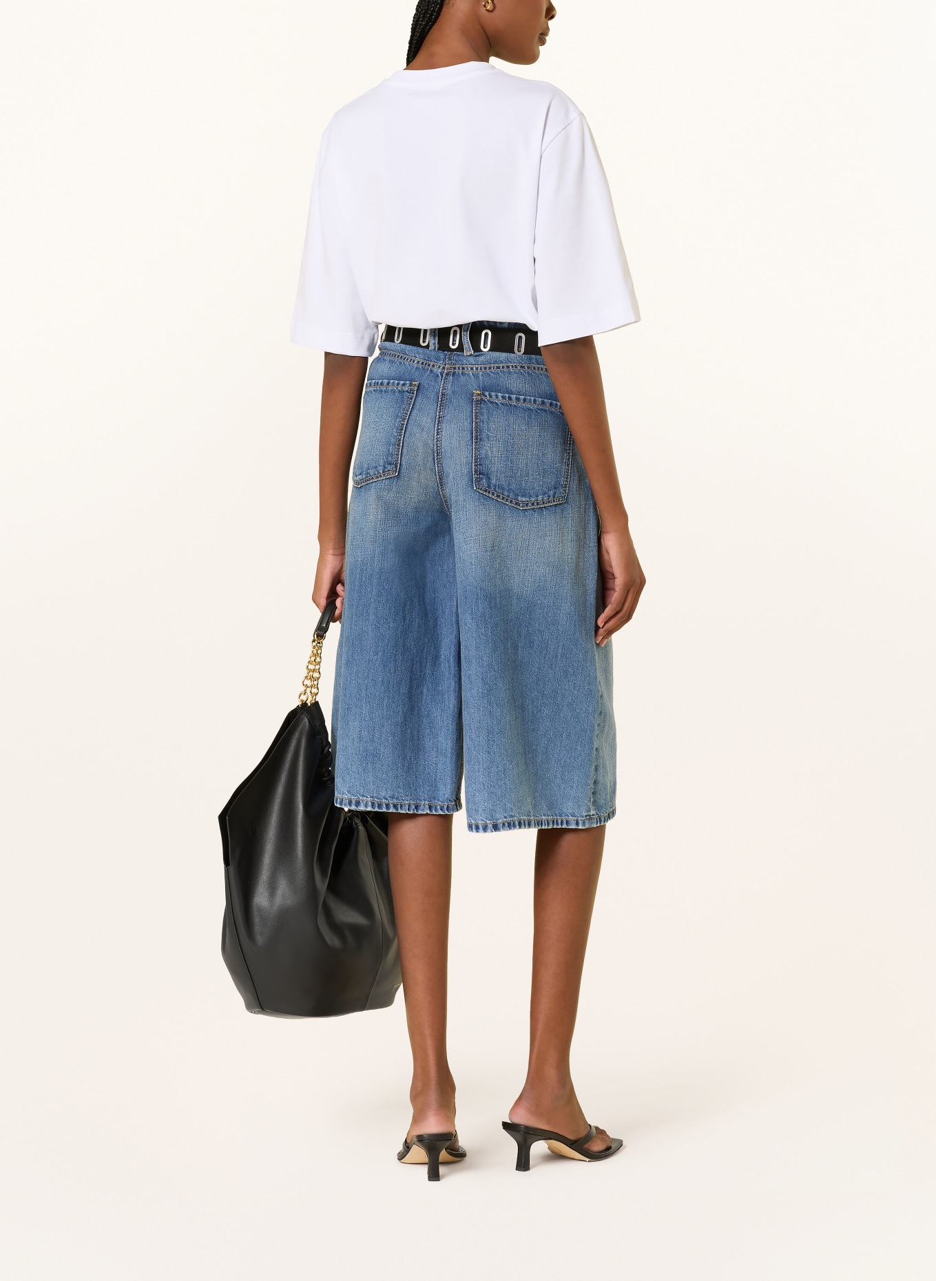 CAMBIO Džínové bermudy PALAZZO: 5194 city indigo