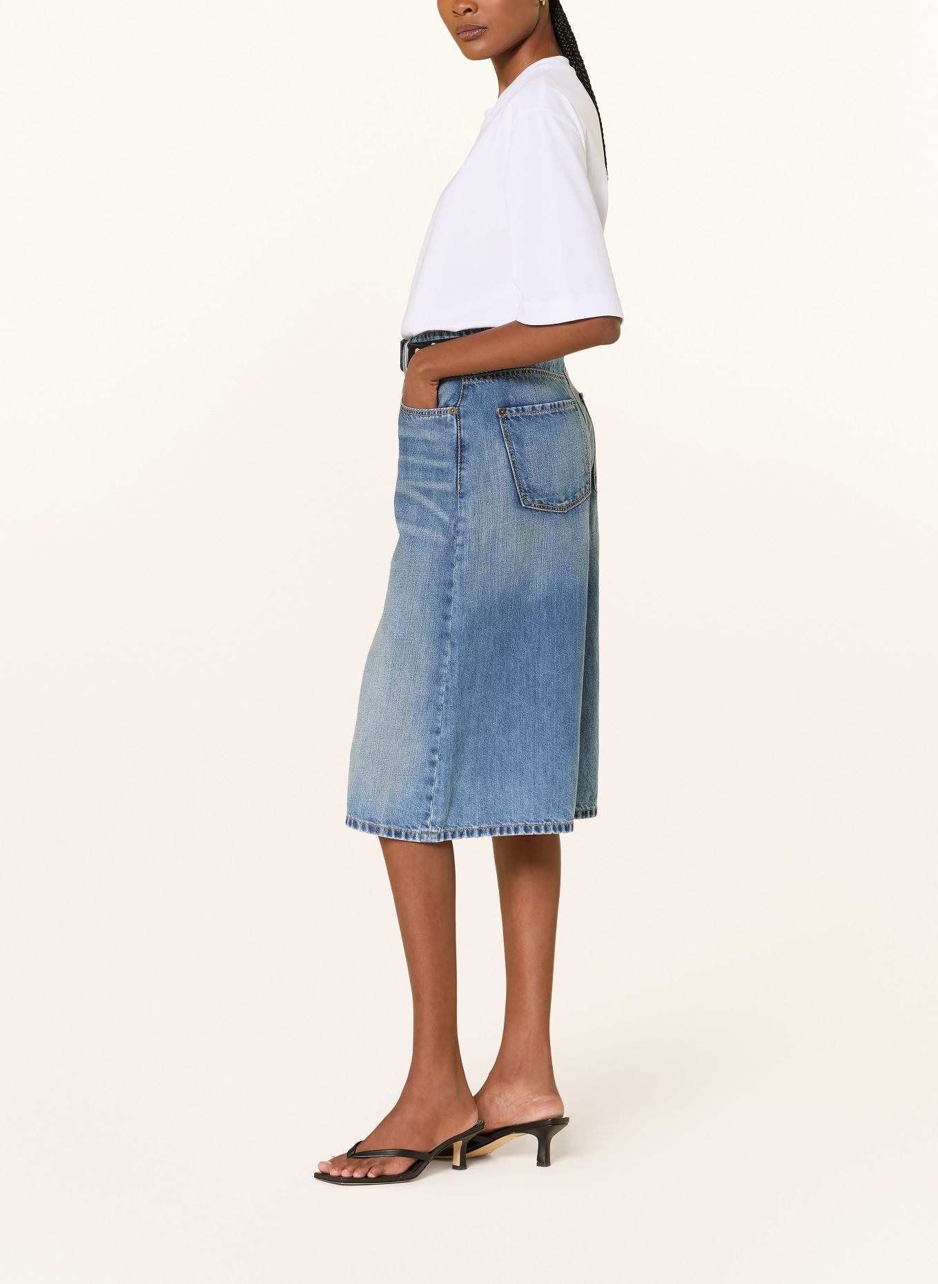 CAMBIO Džínové bermudy PALAZZO: 5194 city indigo