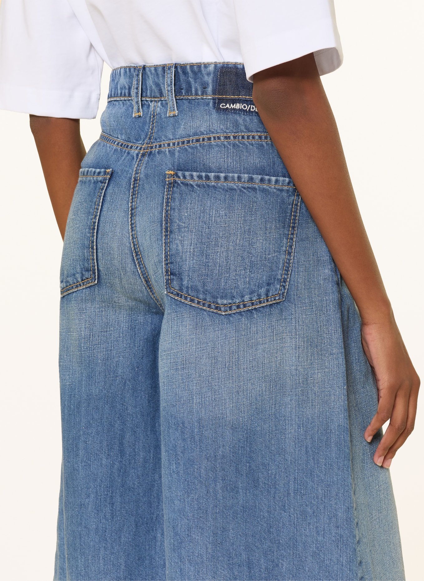 CAMBIO Džínové bermudy PALAZZO: 5194 city indigo