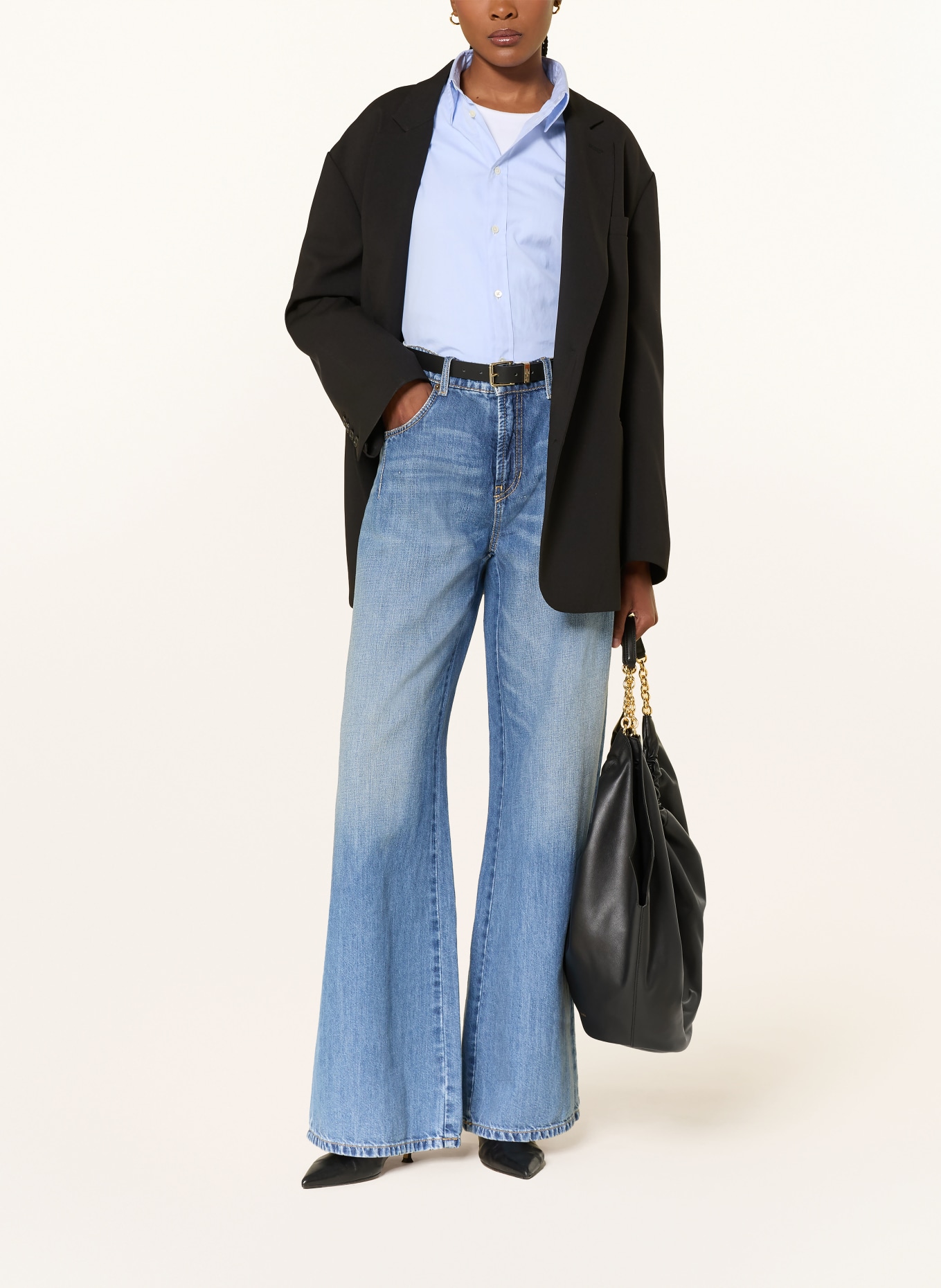 CAMBIO Džíny s širokými nohavicemi PALAZZO ADVANCE: 5194 city indigo