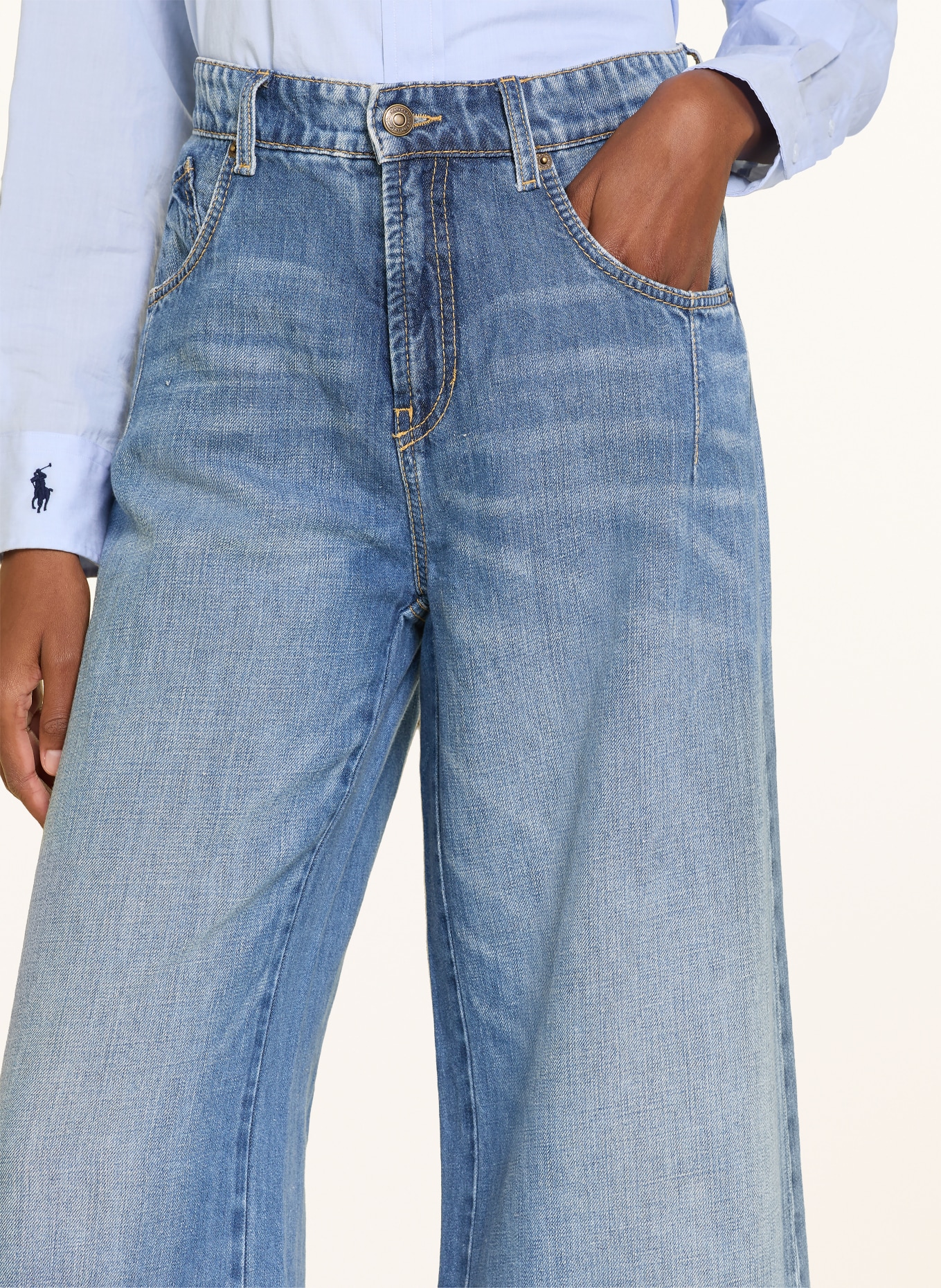 CAMBIO Džíny s širokými nohavicemi PALAZZO ADVANCE: 5194 city indigo