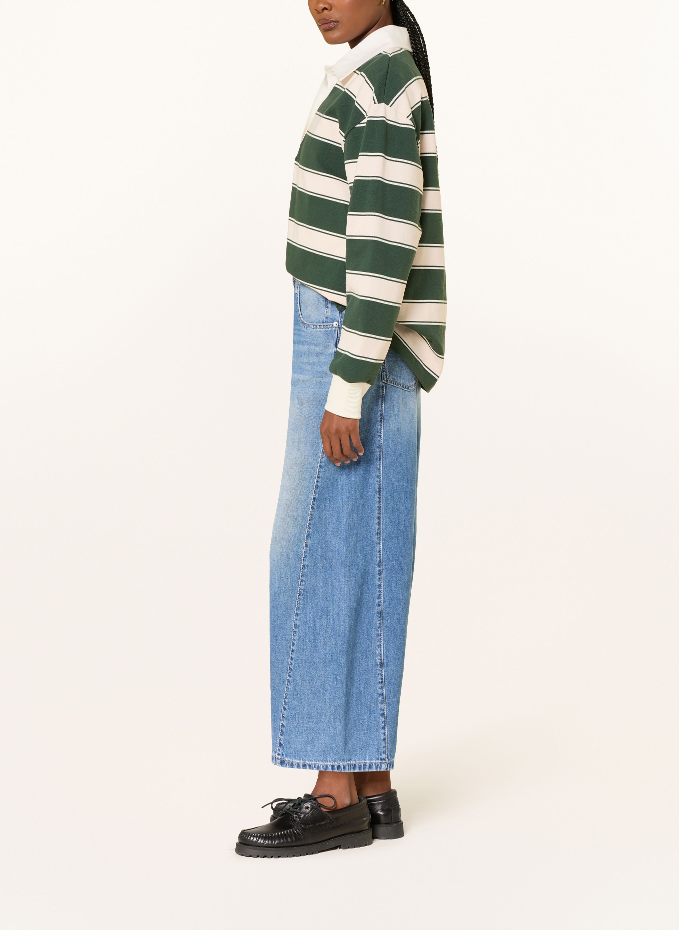 CAMBIO Džíny-culotte ORLA: 5212 steel wave