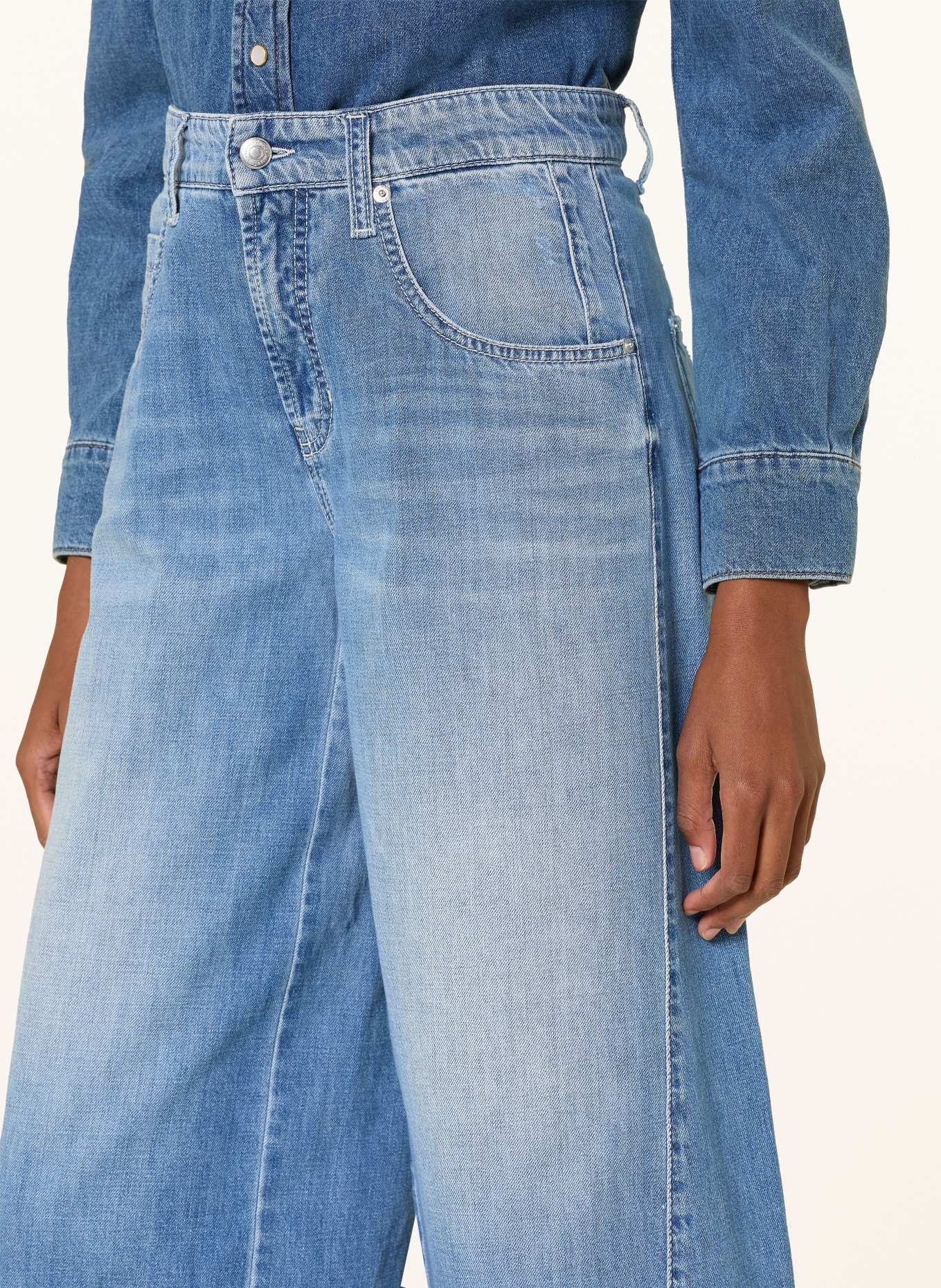 CAMBIO Džíny-culotte ORLA: 5212 steel wave