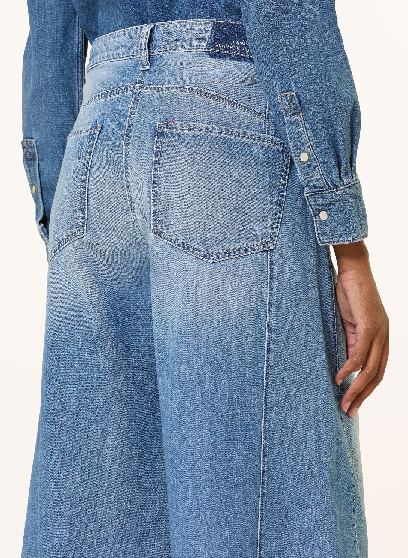 CAMBIO Džíny-culotte ORLA: 5212 steel wave