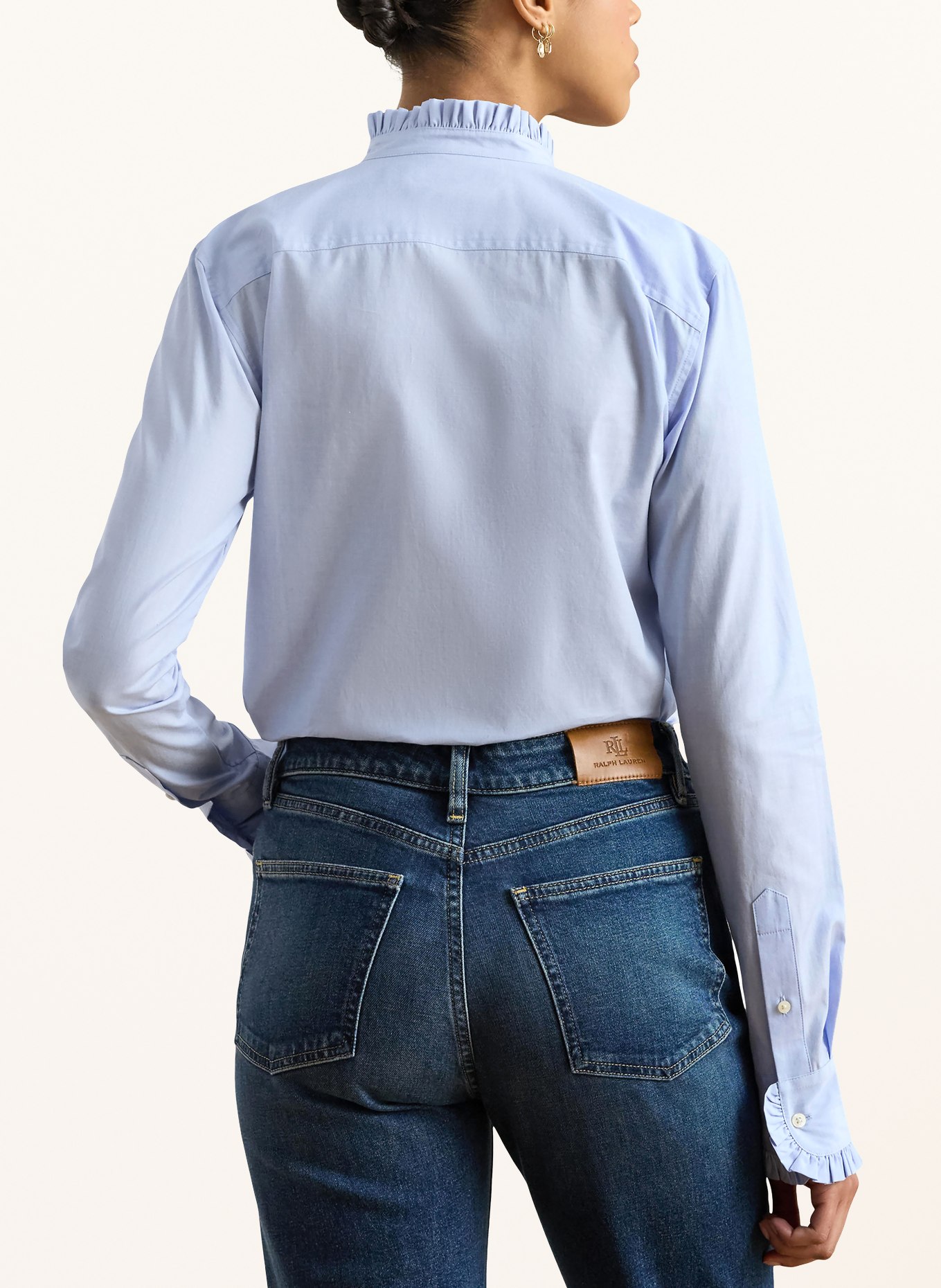 LAUREN RALPH LAUREN Blouse: BLEU CLAIR