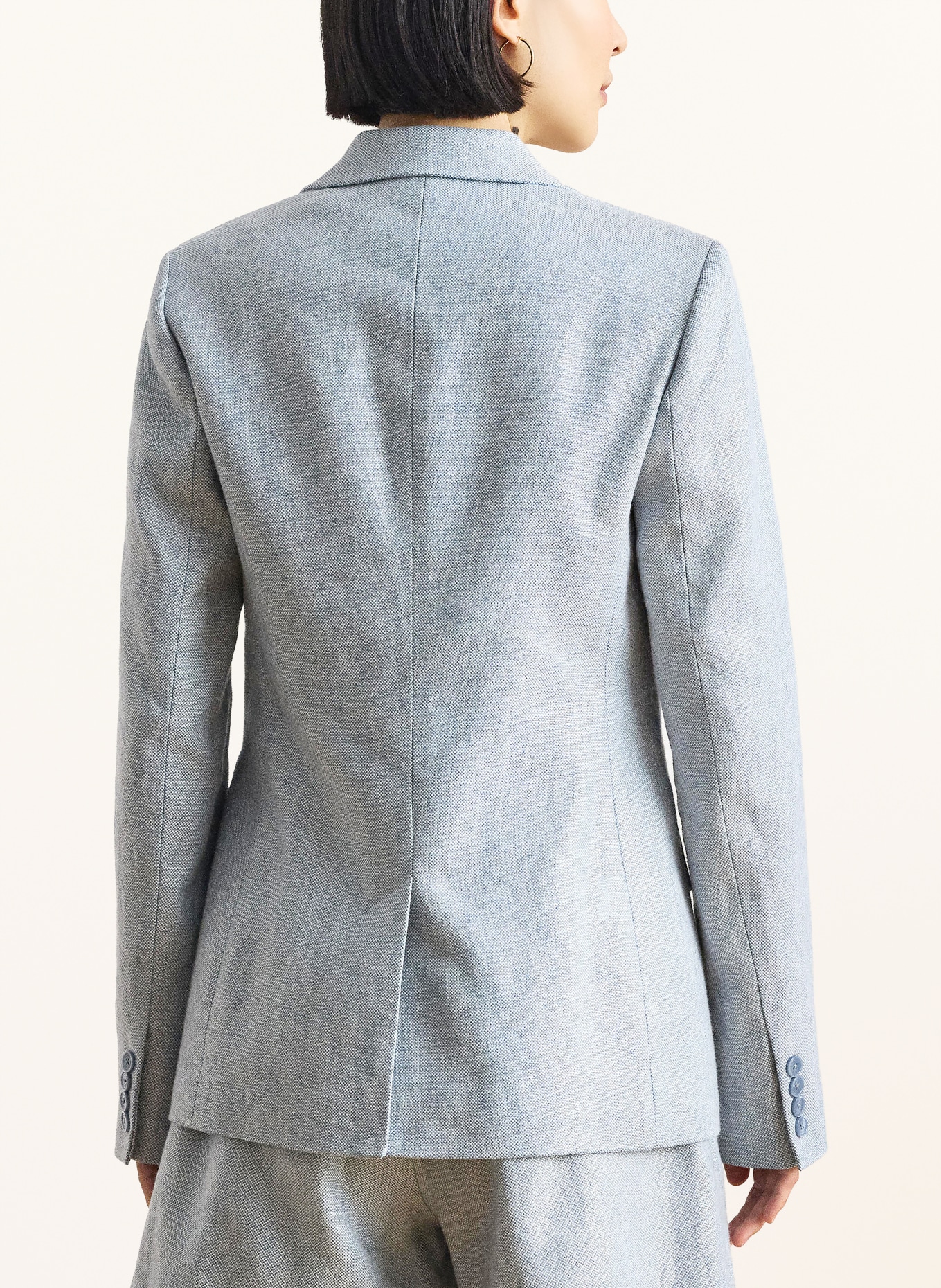 LAUREN RALPH LAUREN Leinenblazer: HELLBLAU