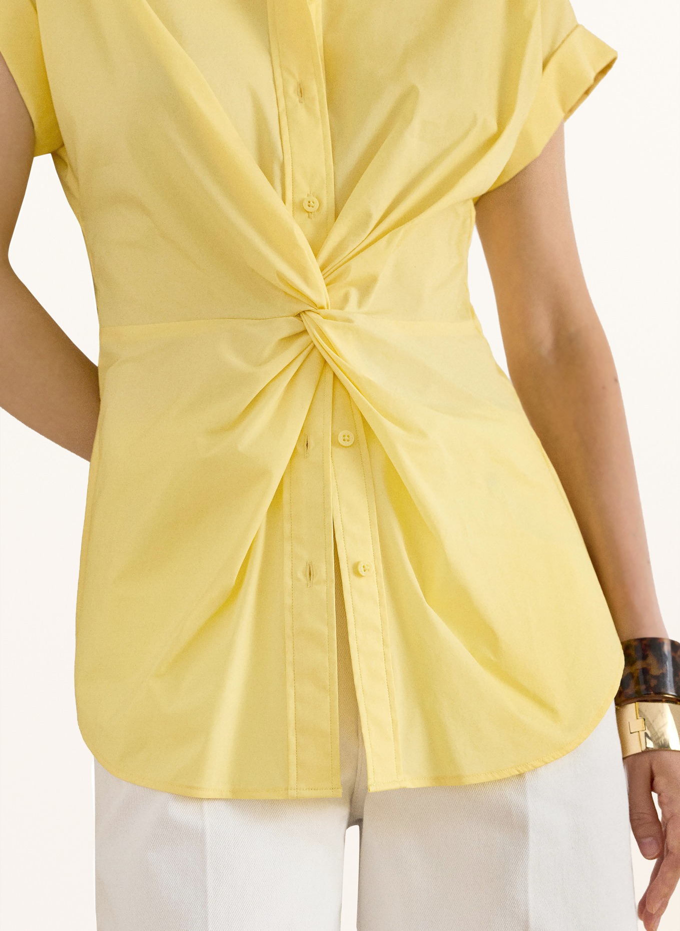 LAUREN RALPH LAUREN Blusenshirt: GELB