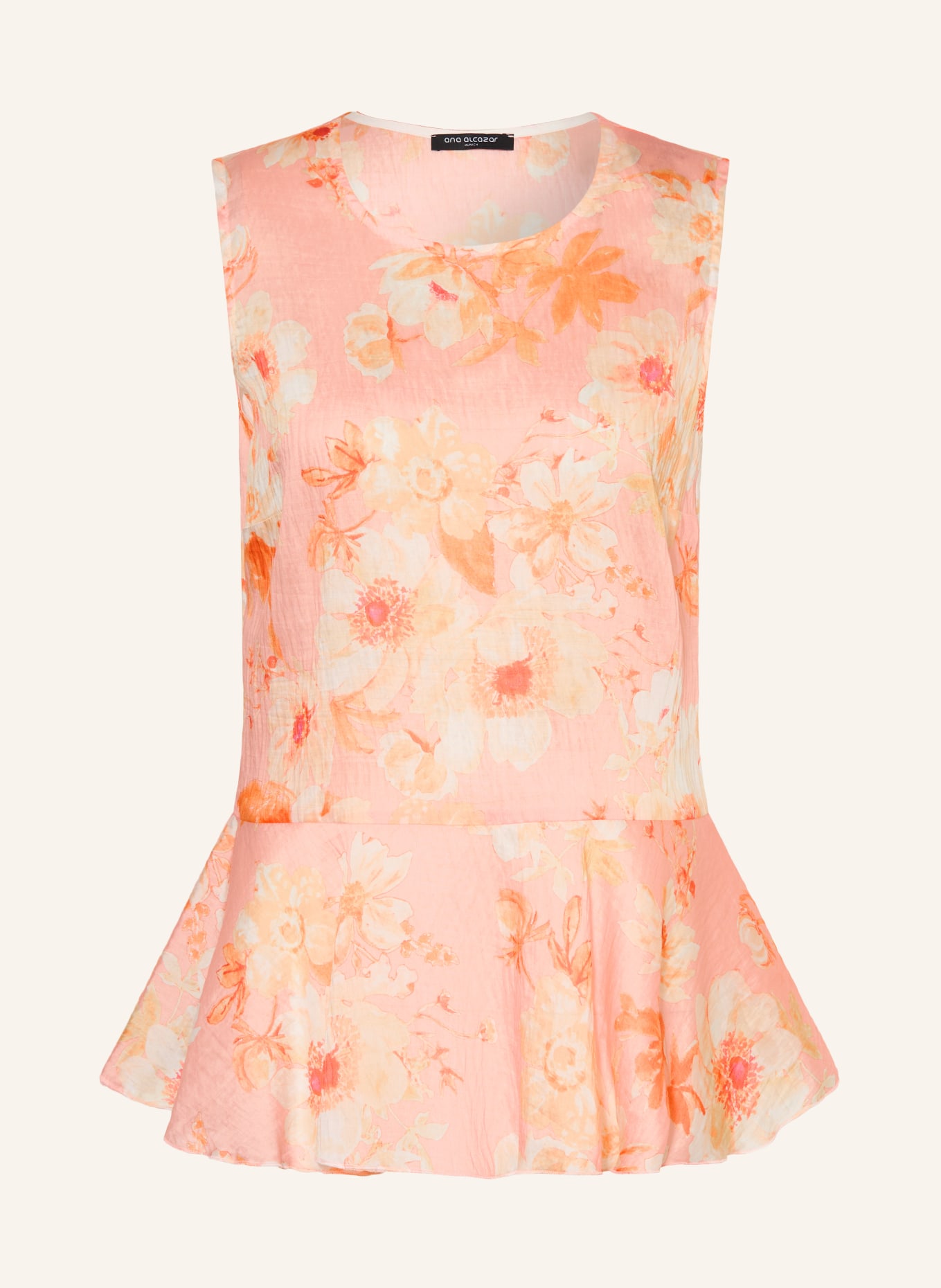 Ana Alcazar blouse: ROSE / CRÈME / ORANGE