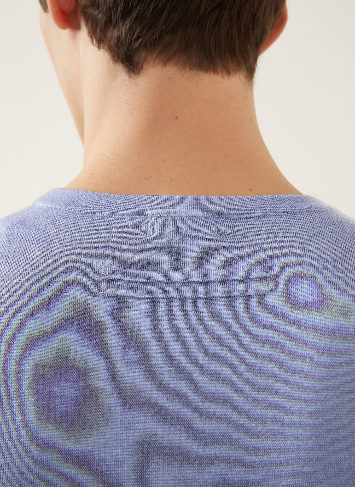 ZEGNA Sweter z kaszmiru z dodatkiem jedwabiu: NIEBIESKI