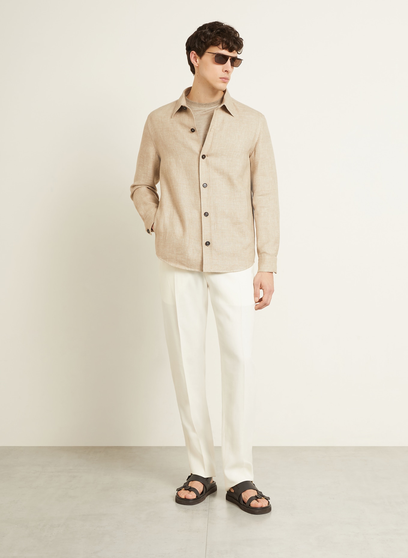 ZEGNA Surveste en cachemire: BEIGE