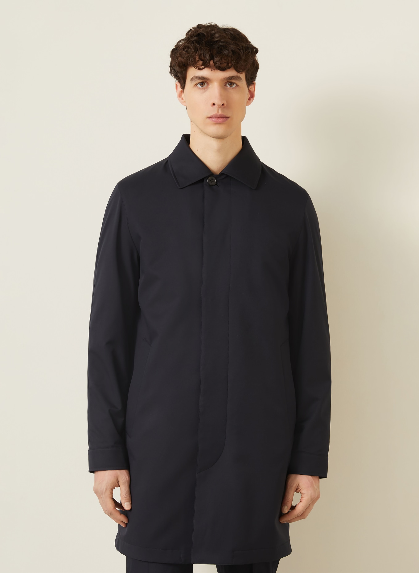 ZEGNA Raincoat: DARK BLUE