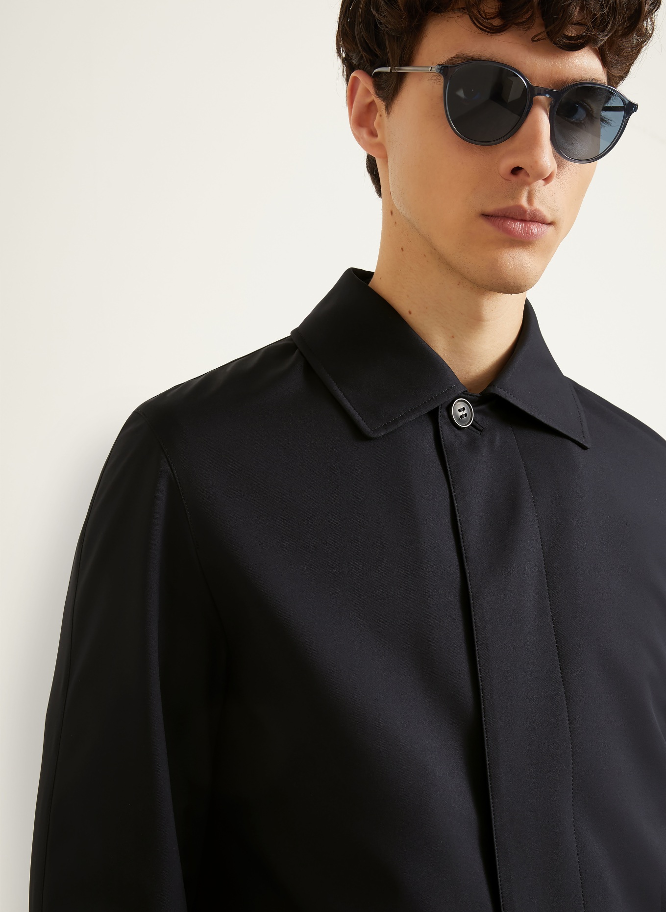 ZEGNA Raincoat: DARK BLUE