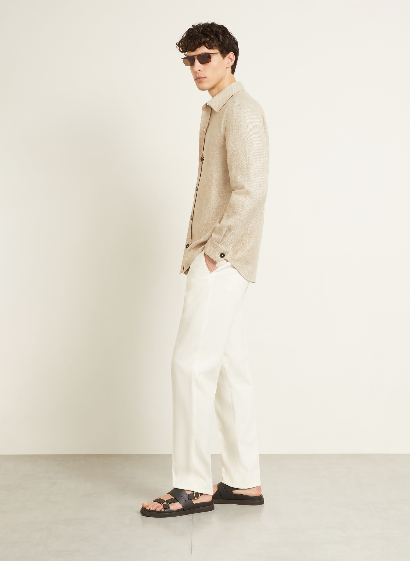 ZEGNA Pantalon chino OASI coupe classique: BLANC