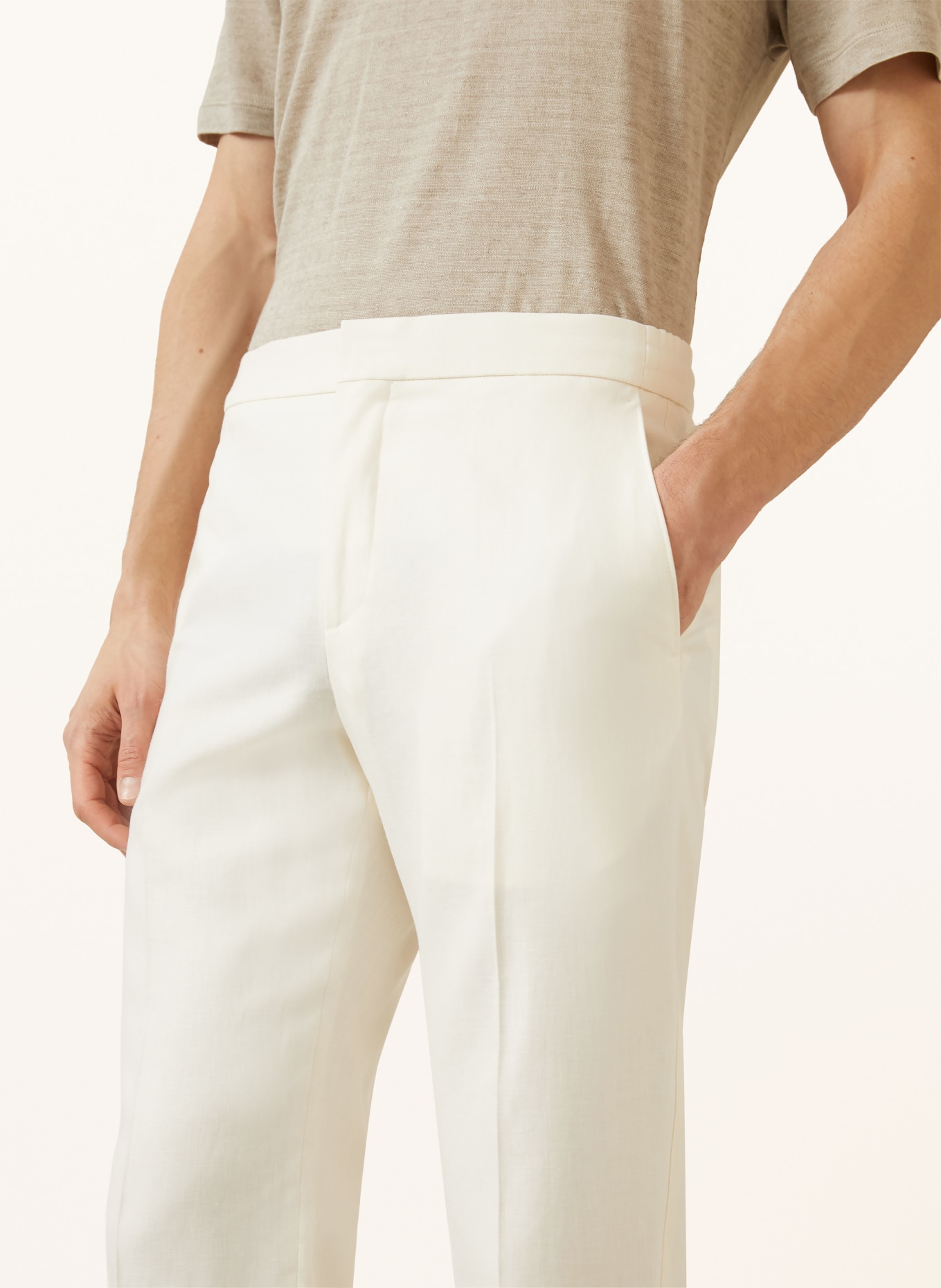 ZEGNA Pantalon chino OASI coupe classique: BLANC