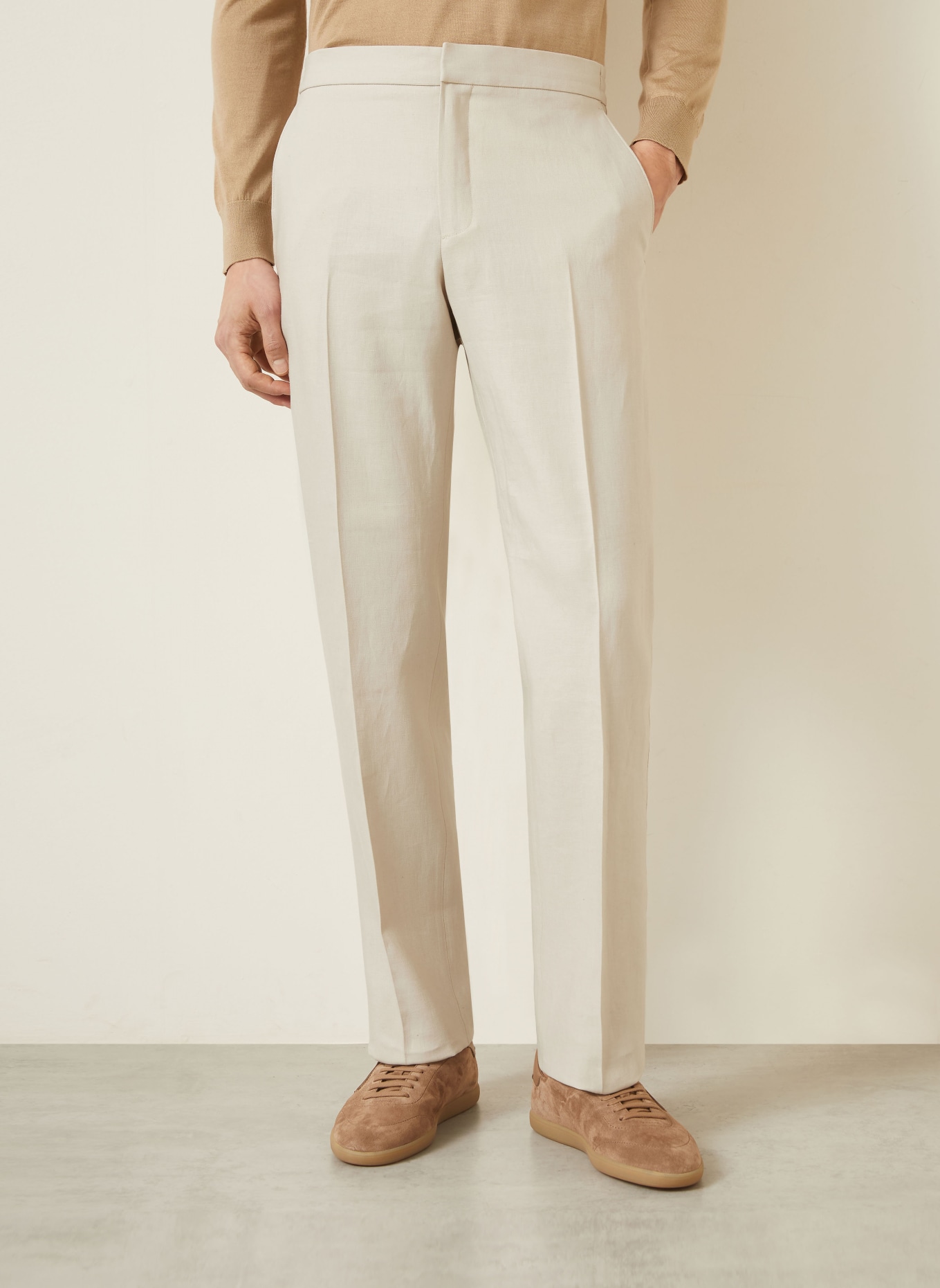 ZEGNA Pantalon chino OASI coupe classique: BEIGE